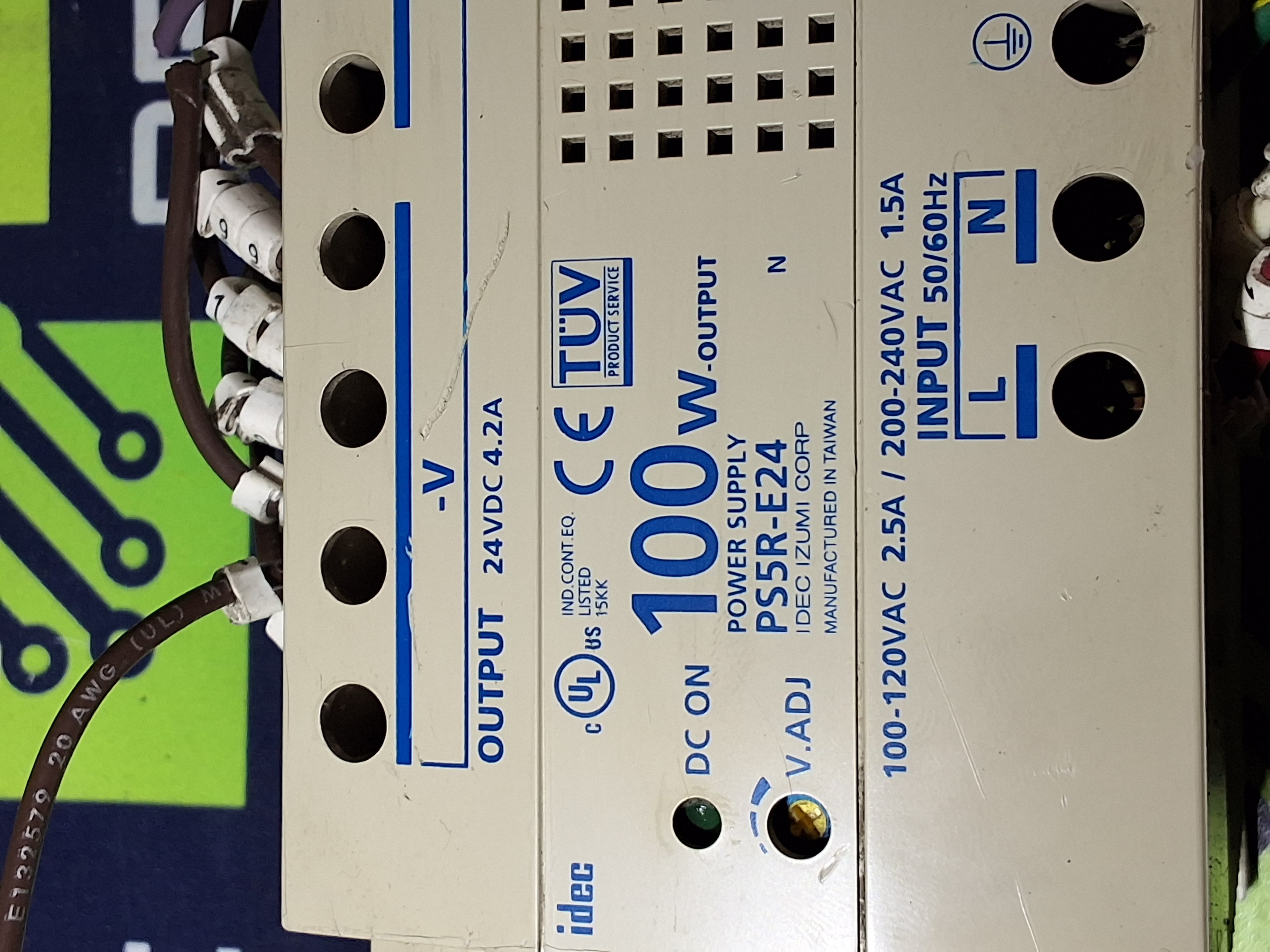 Used IDEC PS5R-E24 POWER SUPPLY 100W OUTPUT