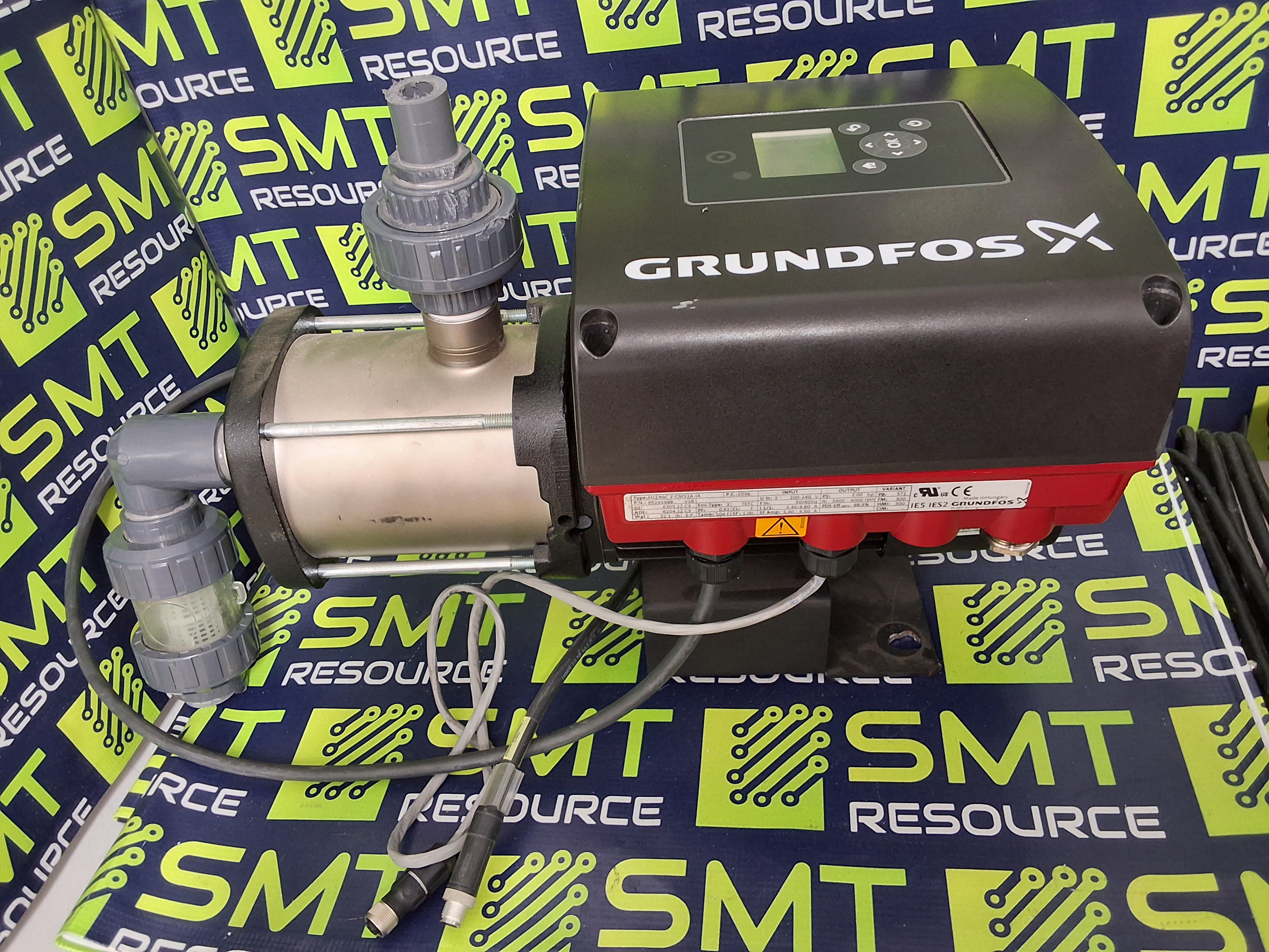 Used GRUNDFOS MLE90C2-CMS2A-IA INTEGRATED VARIABLE-SPEED ELECTRIC MOTOR WITH CENTRIFUGAL PUMP