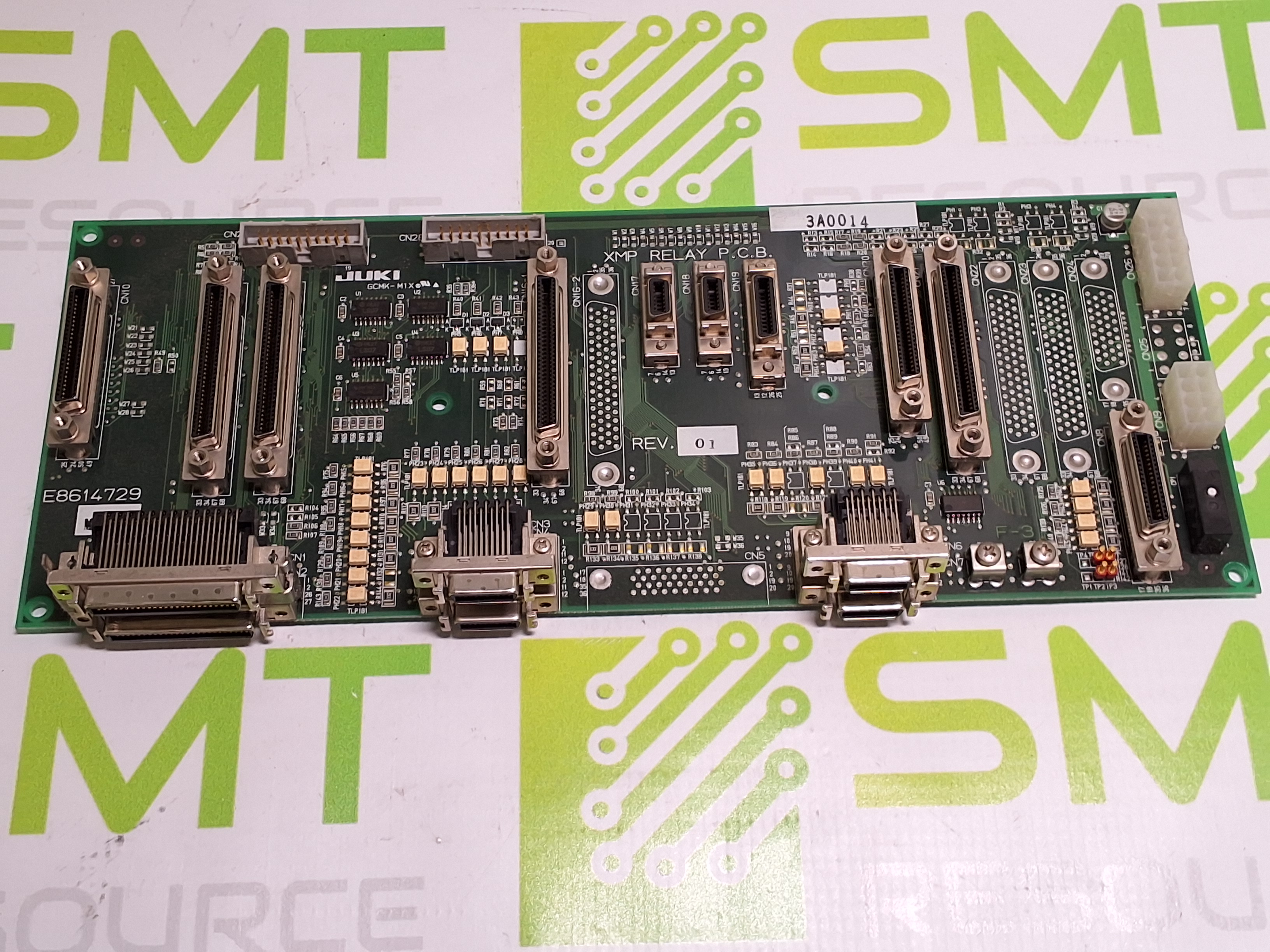 Used JUKI E8614729 REV. 01 XMP RELAY PCB 