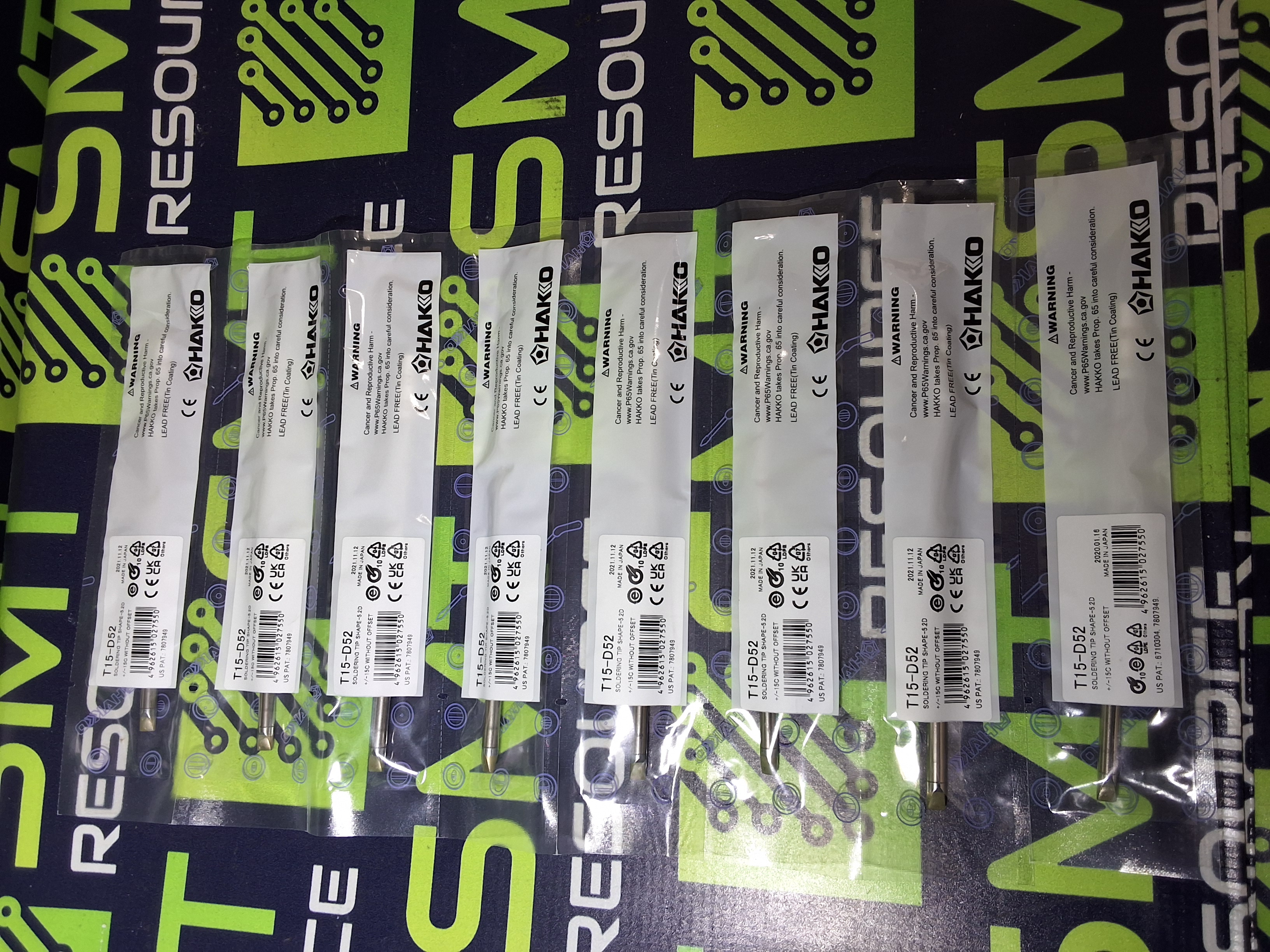 HAKKO T15-D52 SOLDERING TIP; CHISEL 5.2 x 8mm - BRAND NEW