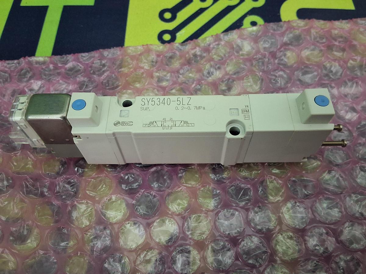 Used SMC SY5340-5LZ PNEUMATIC SOLENOID CONTROL VALVE