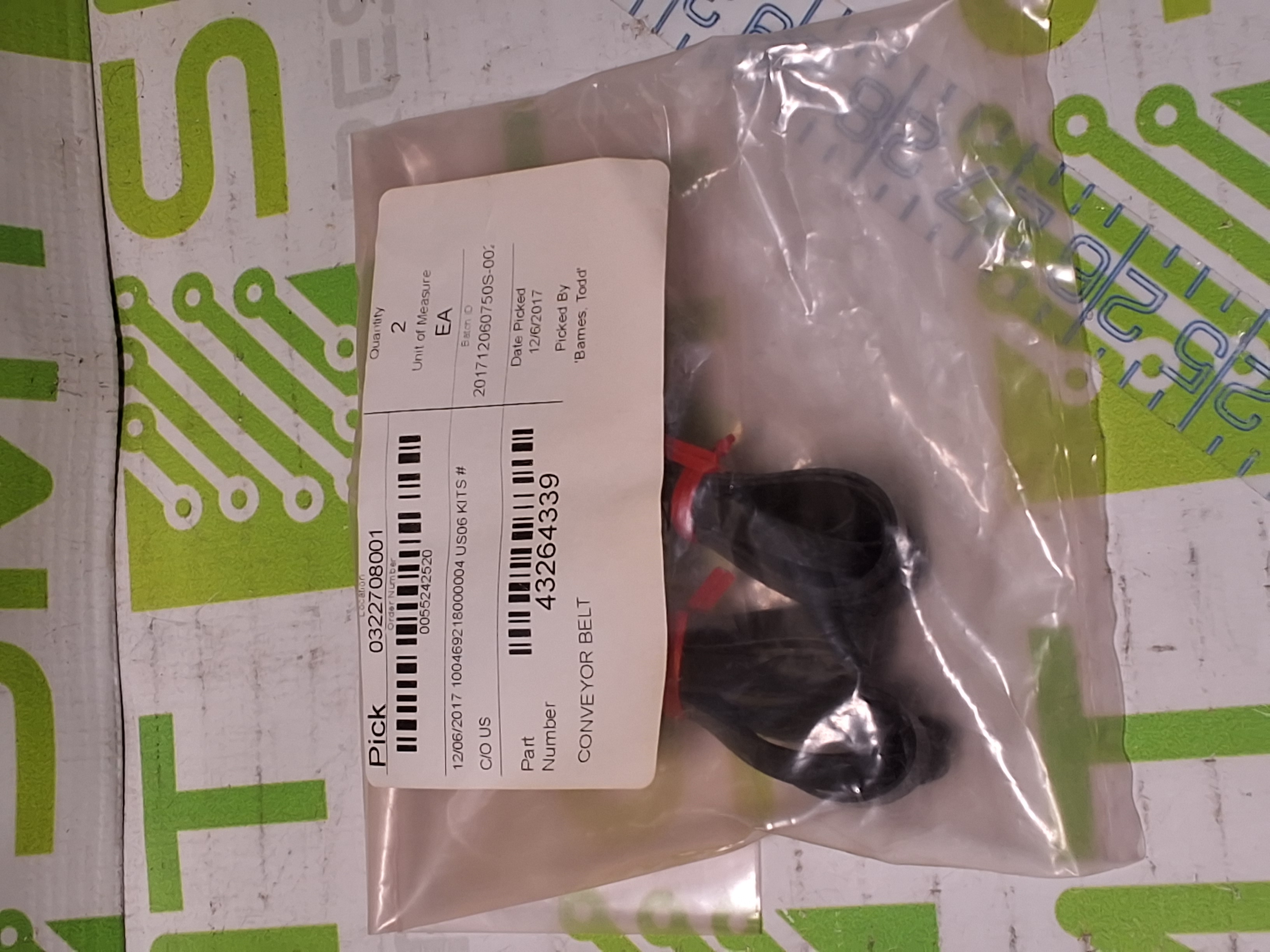 UNIVERSAL INSTRUMENTS 43264339 CONVEYOR BELT - BRAND NEW