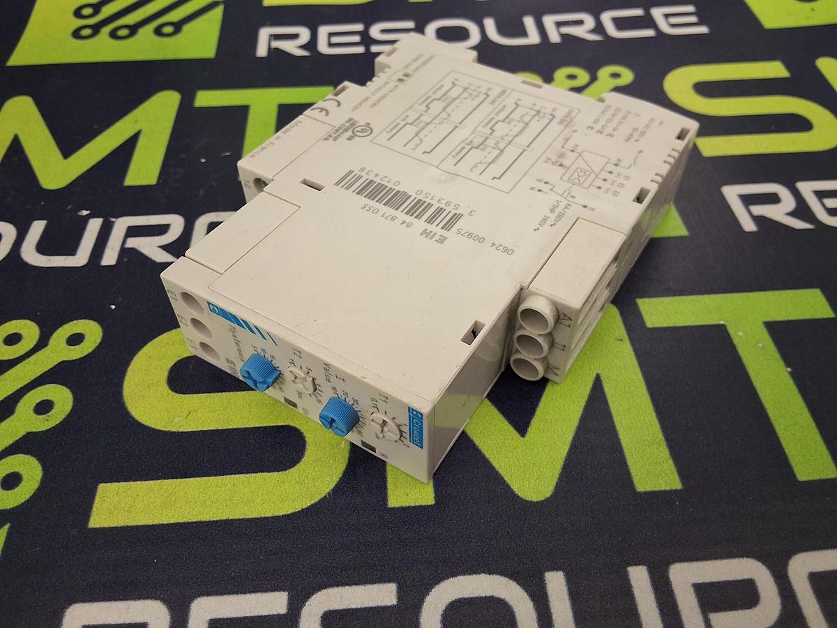 Used CROUZET EIH 84871033 CURRENT MONITORING CONTROL RELAY 120VAC 50/60Hz