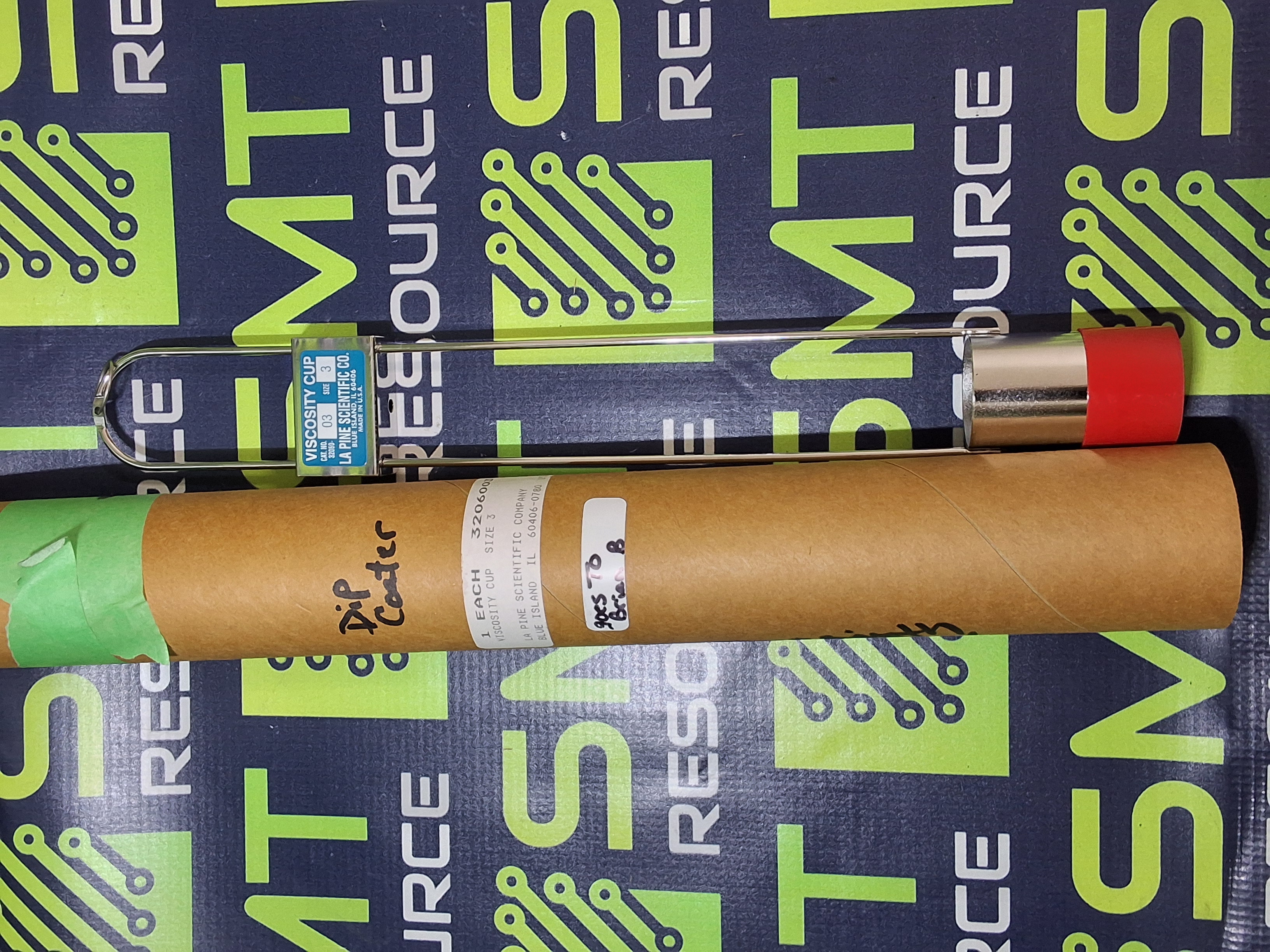 LA PINE SCIENTIFIC CO. VISCOSITY CUP 3206003 SIZE 3 - NEW