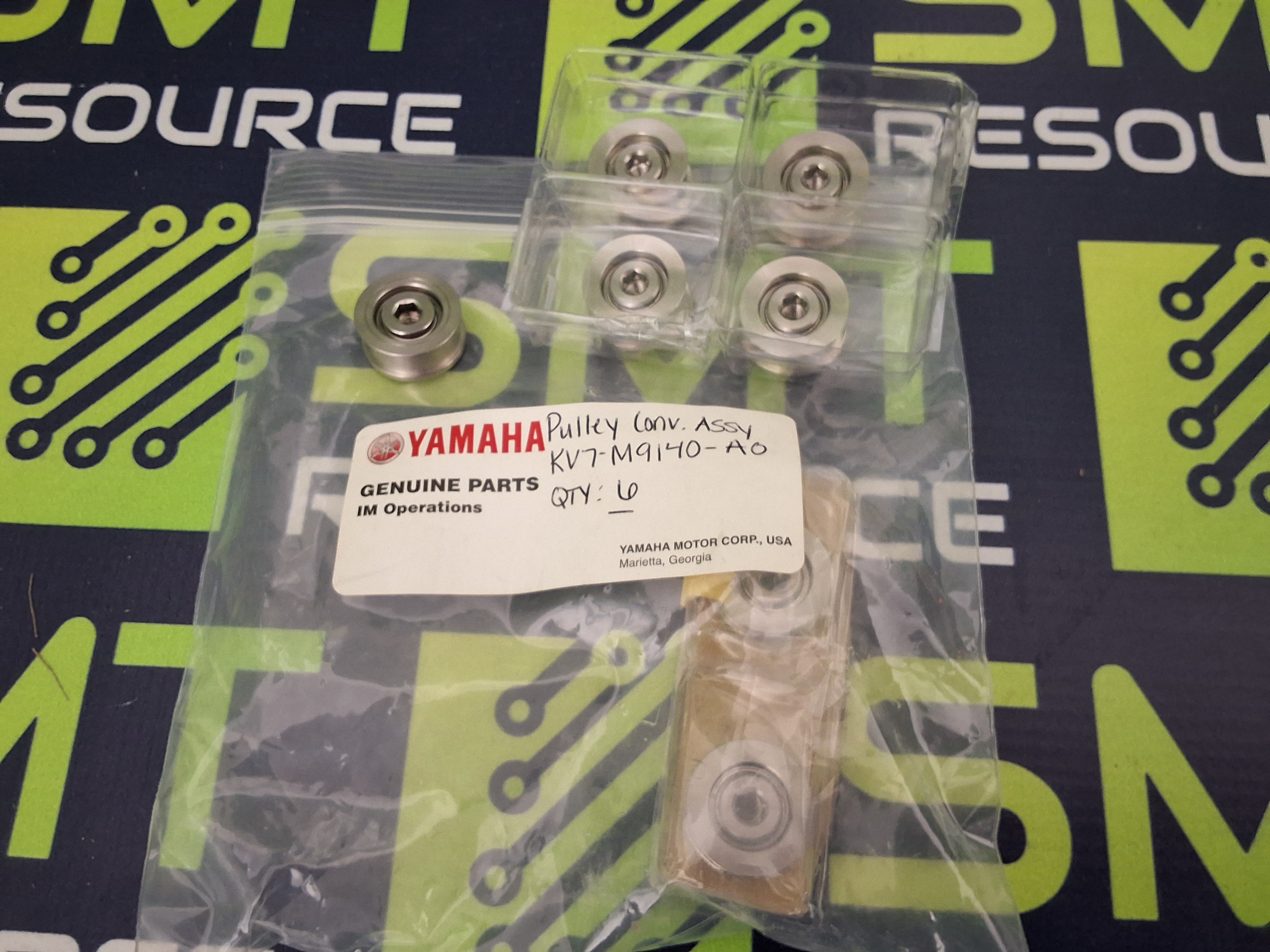 YAMAHA KV7-M9140-A0 PULLEY CONVEYOR ASSEMBLY / BELT TRANSFER PULLEY - BRAND NEW
