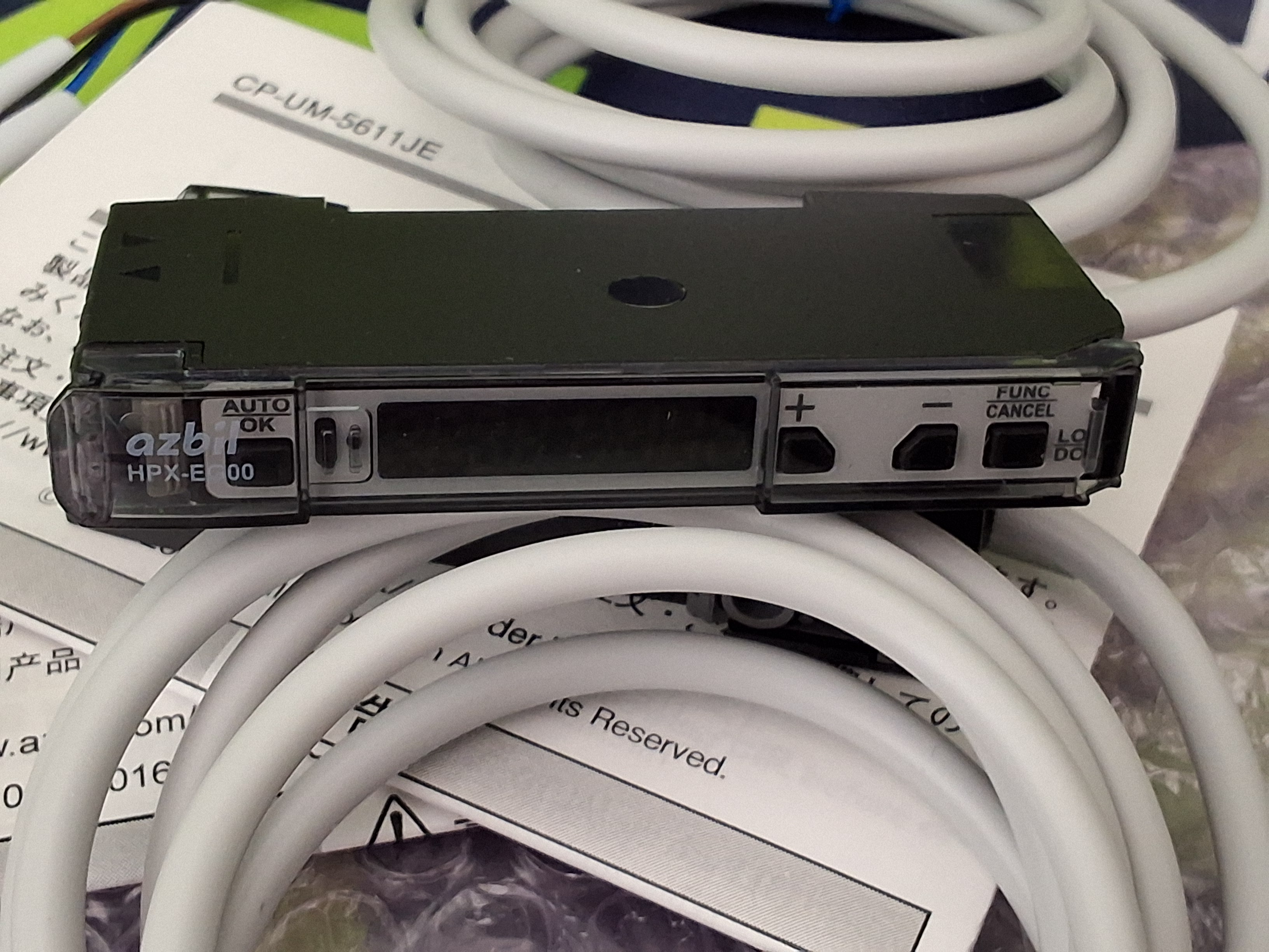 AZBIL HPX-EG00-2S DIGITAL FIBER-OPTIC SWITCH & AMPLIFIER - BRAND NEW