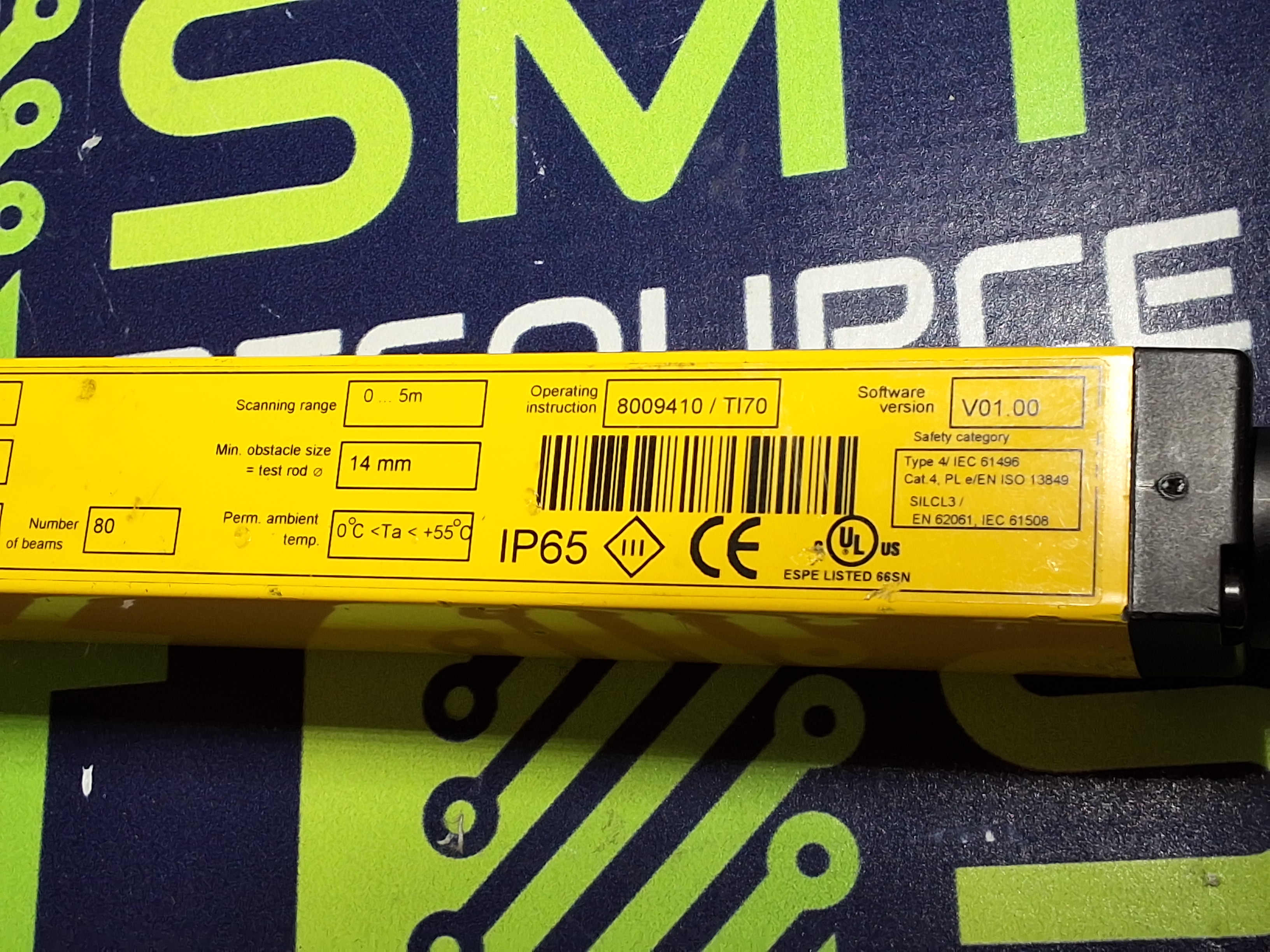 Used SICK C41S-0601AA300 MICRO SAFETY LIGHT CURTAIN 