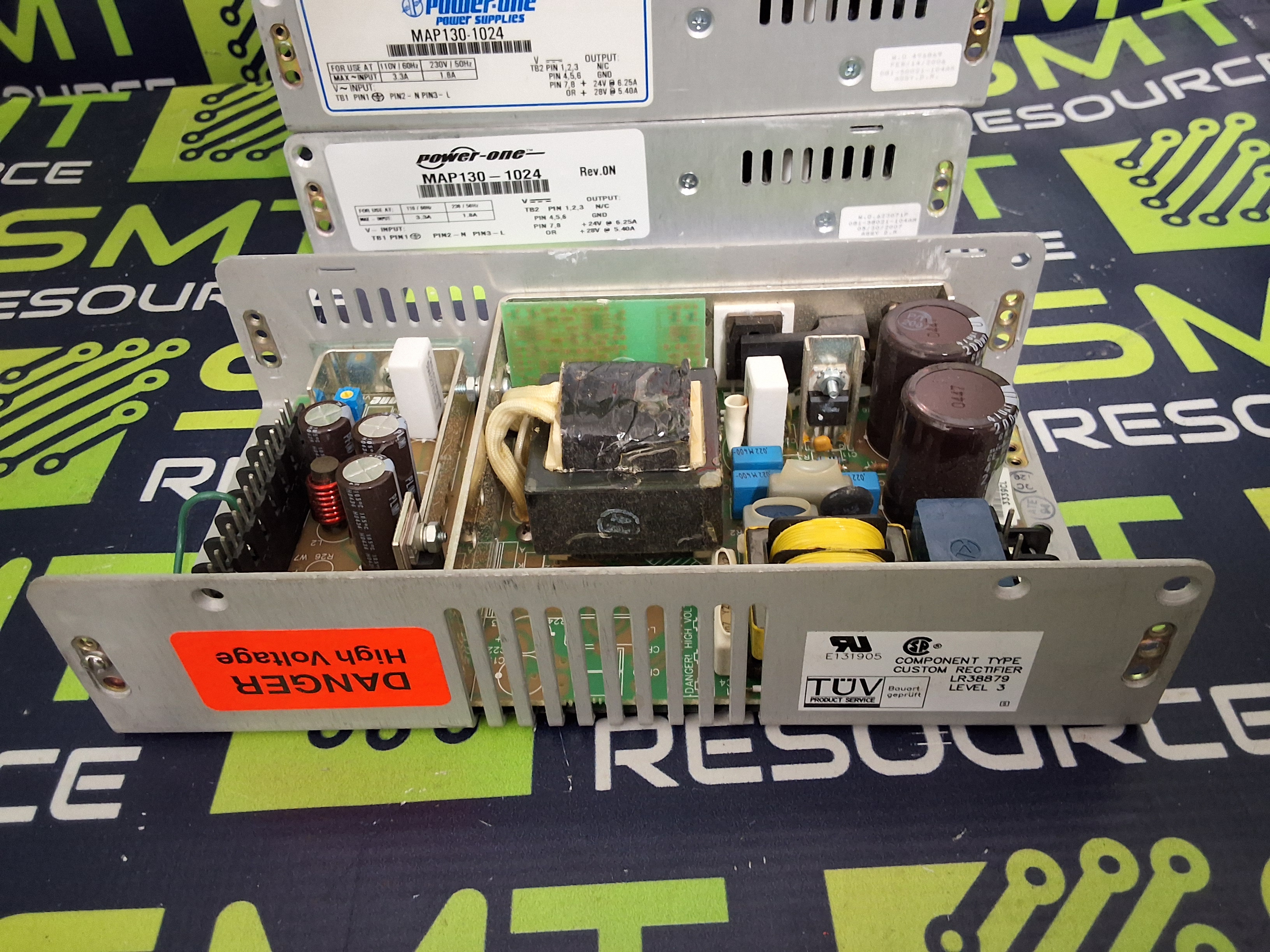 Used POWER-ONE MAP130-1024 POWER SUPPLY 1.8/3.3AMP 110/230VAC 24VDC 50/60Hz