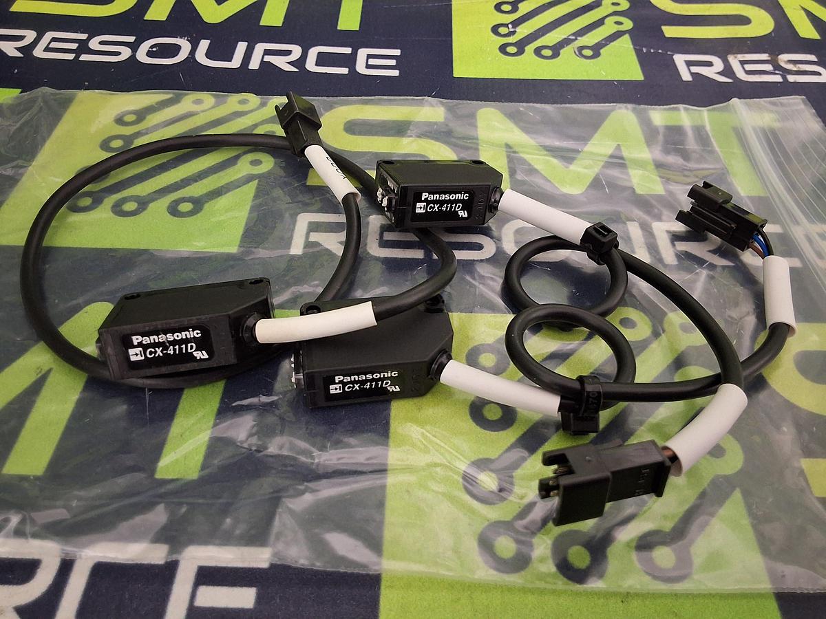 Used PANASONIC CX-411D PHOTOELECTRIC SENSOR - LOT OF 3