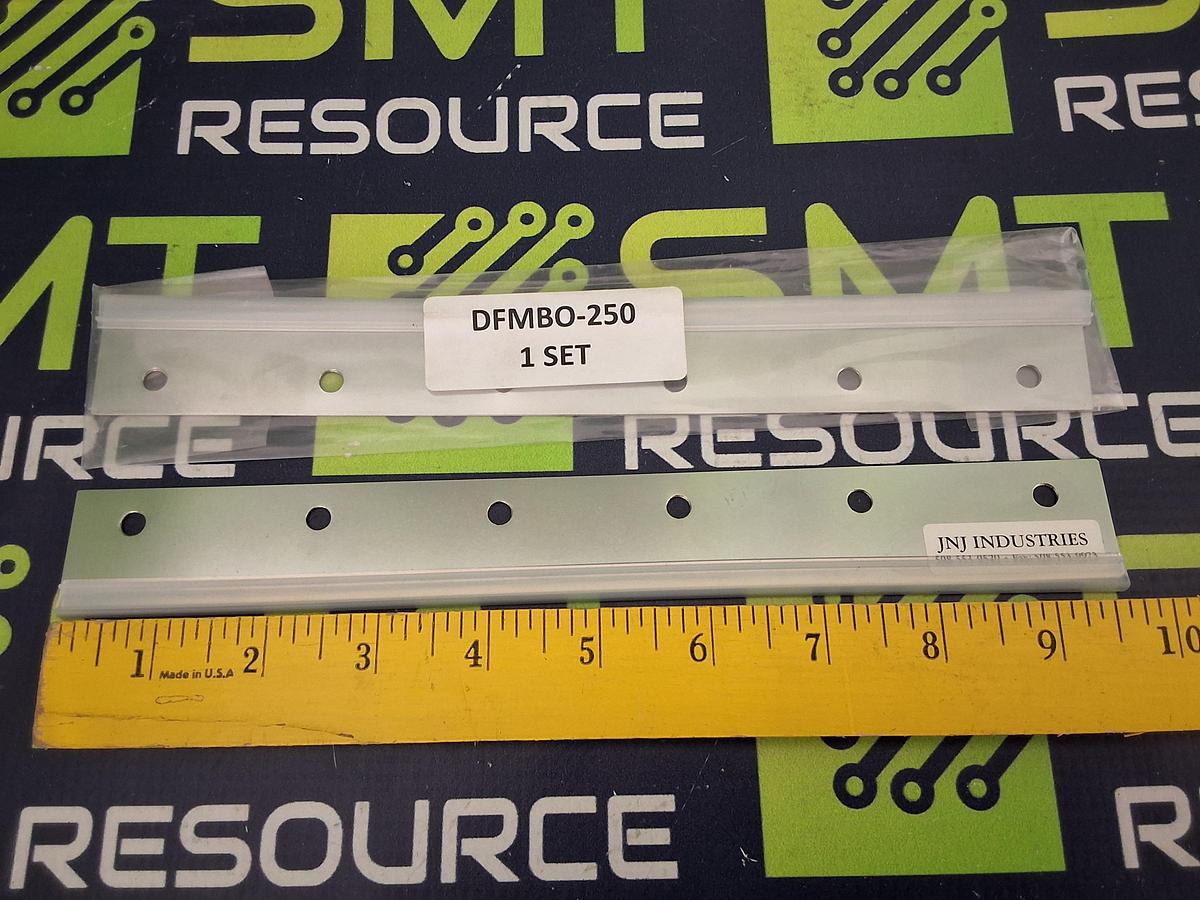 DEK JNJ INDUSTRIES DFMBO-250 METAL SCREW-MOUNT SQUEEGEE BLADE SET 250mm - BRAND NEW
