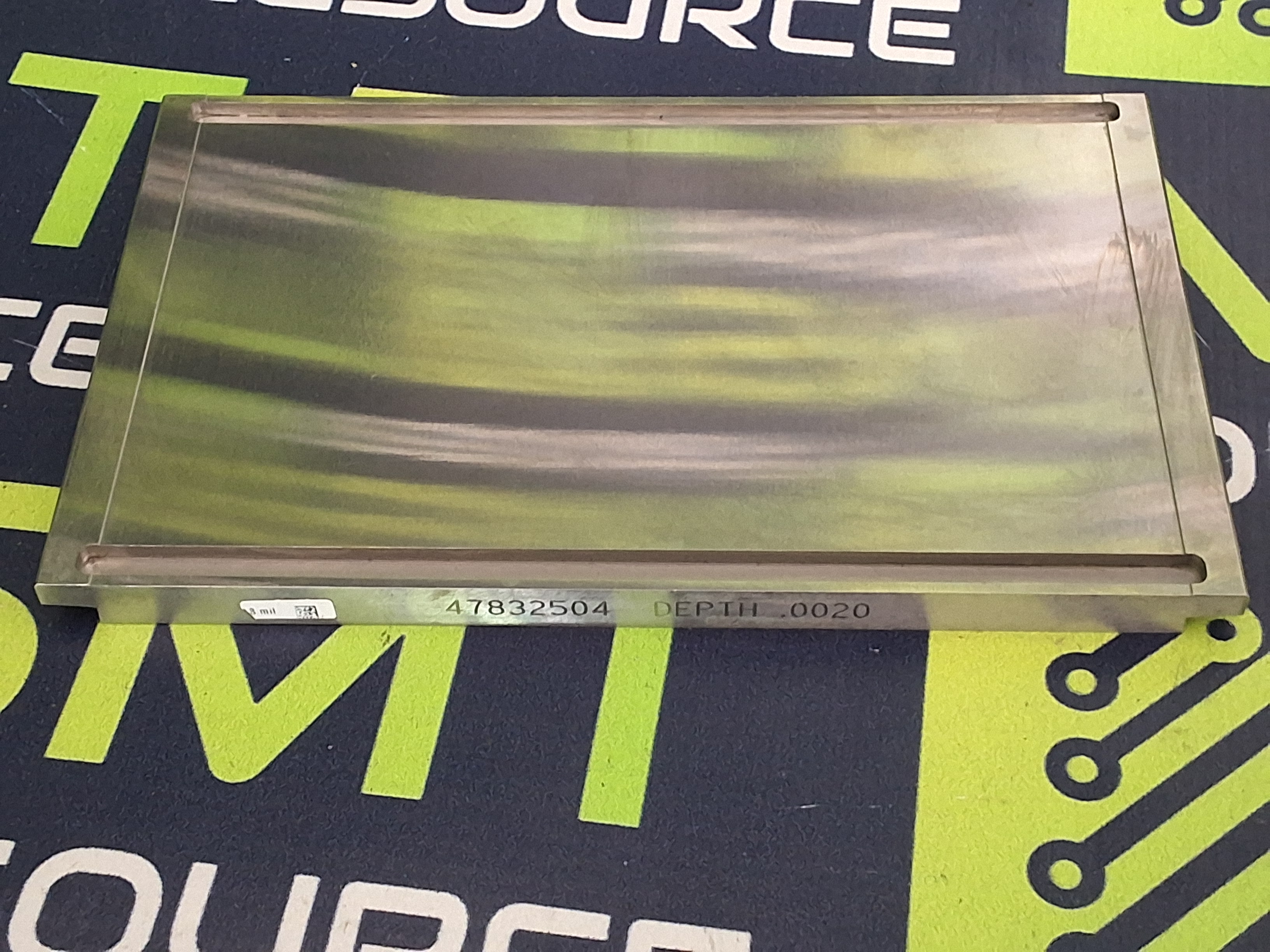 Used UNIVERSAL INSTRUMENTS 47832508 DEPTH .0040 CALIBRATION PLATE