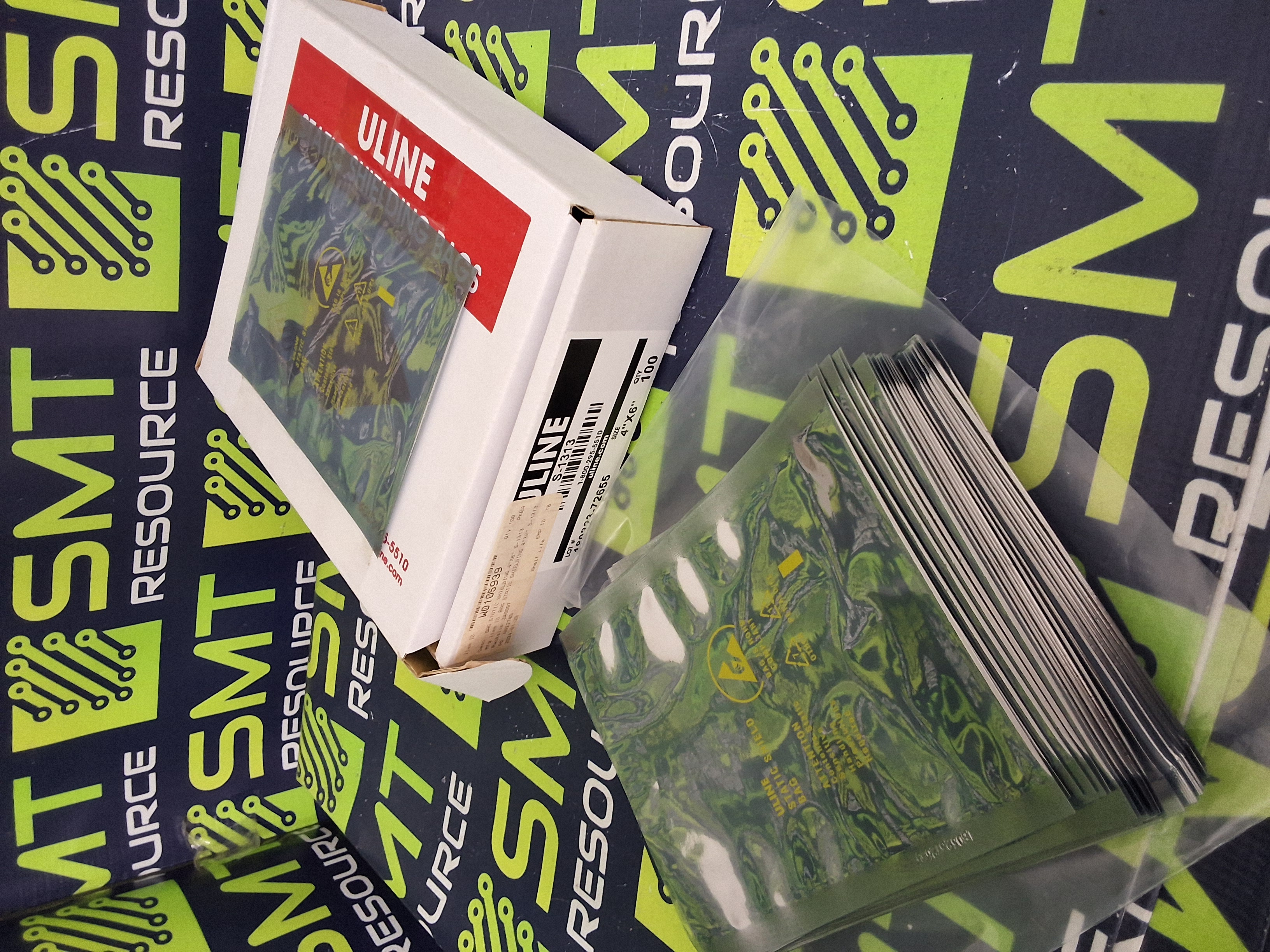ULINE 4X6 ESD STATIC SHIELDING BAG S-13-13 - LOT OF 92 BAGS