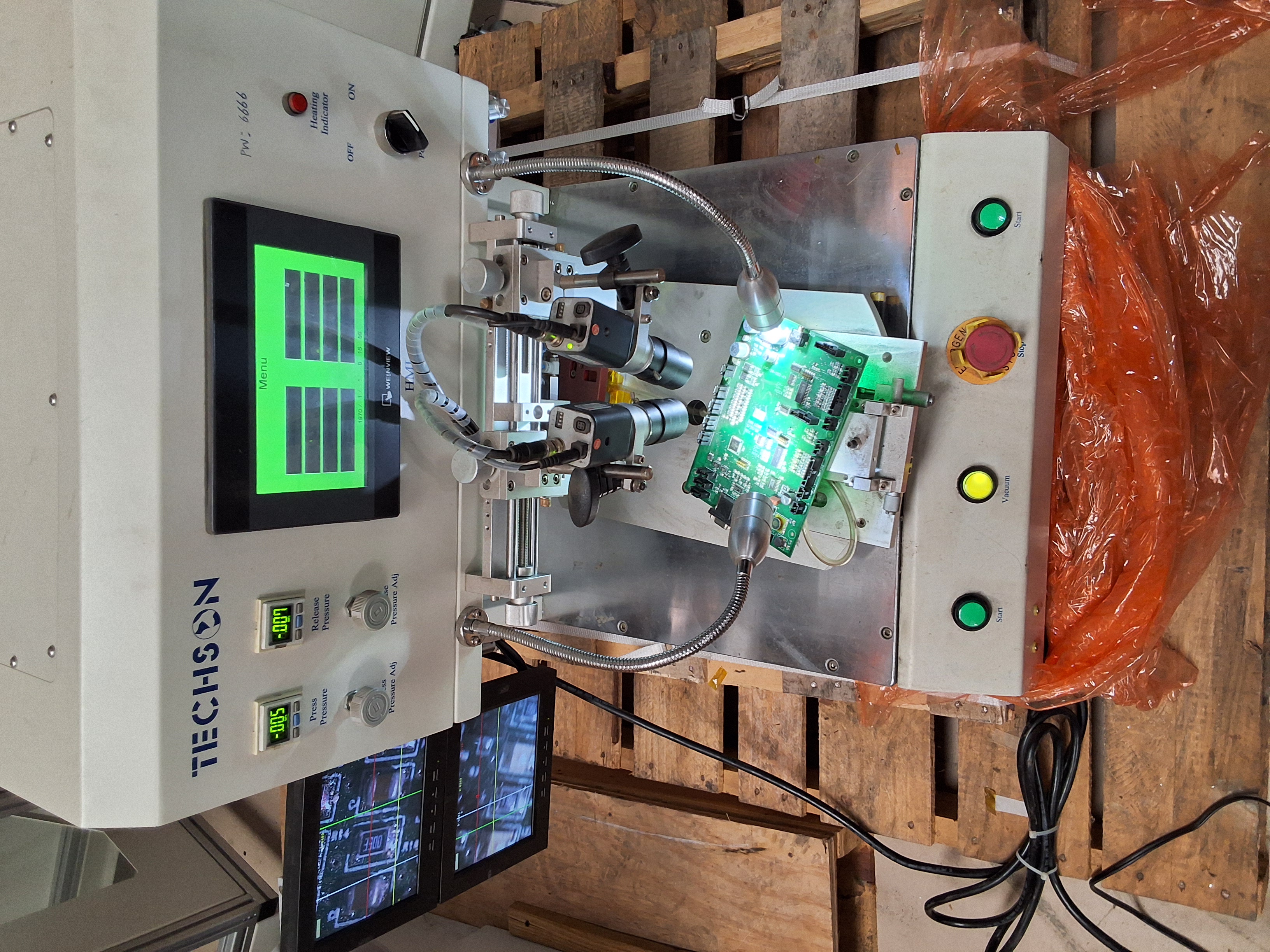 Used TECHSON TECHNOLOGY TS-P64DMU-R-SW BGA REWORK STATION MACHINE