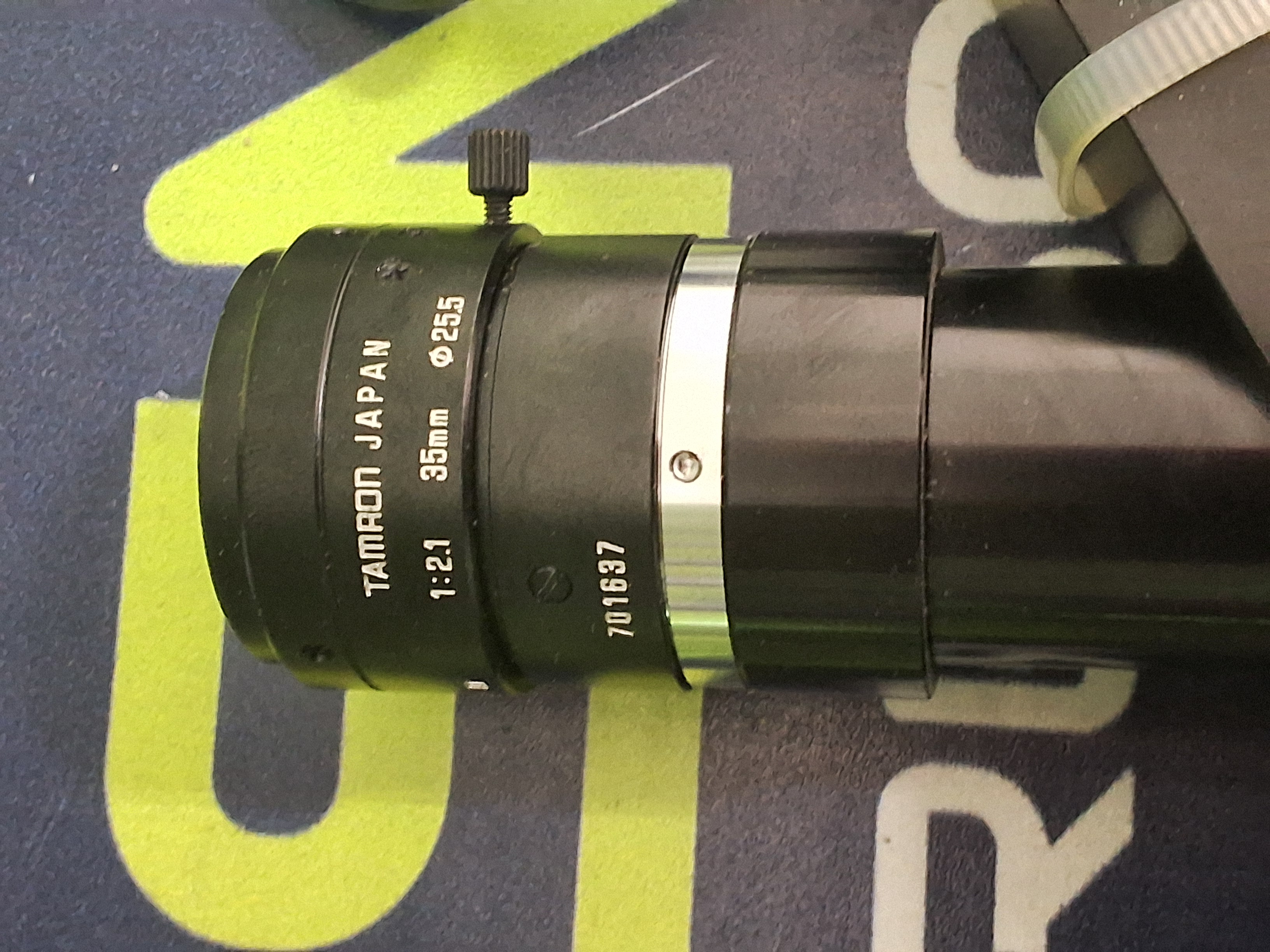 Used TAMRON JAPAN 1:2.1 35MM 25.5 LENS ASSEMBLY