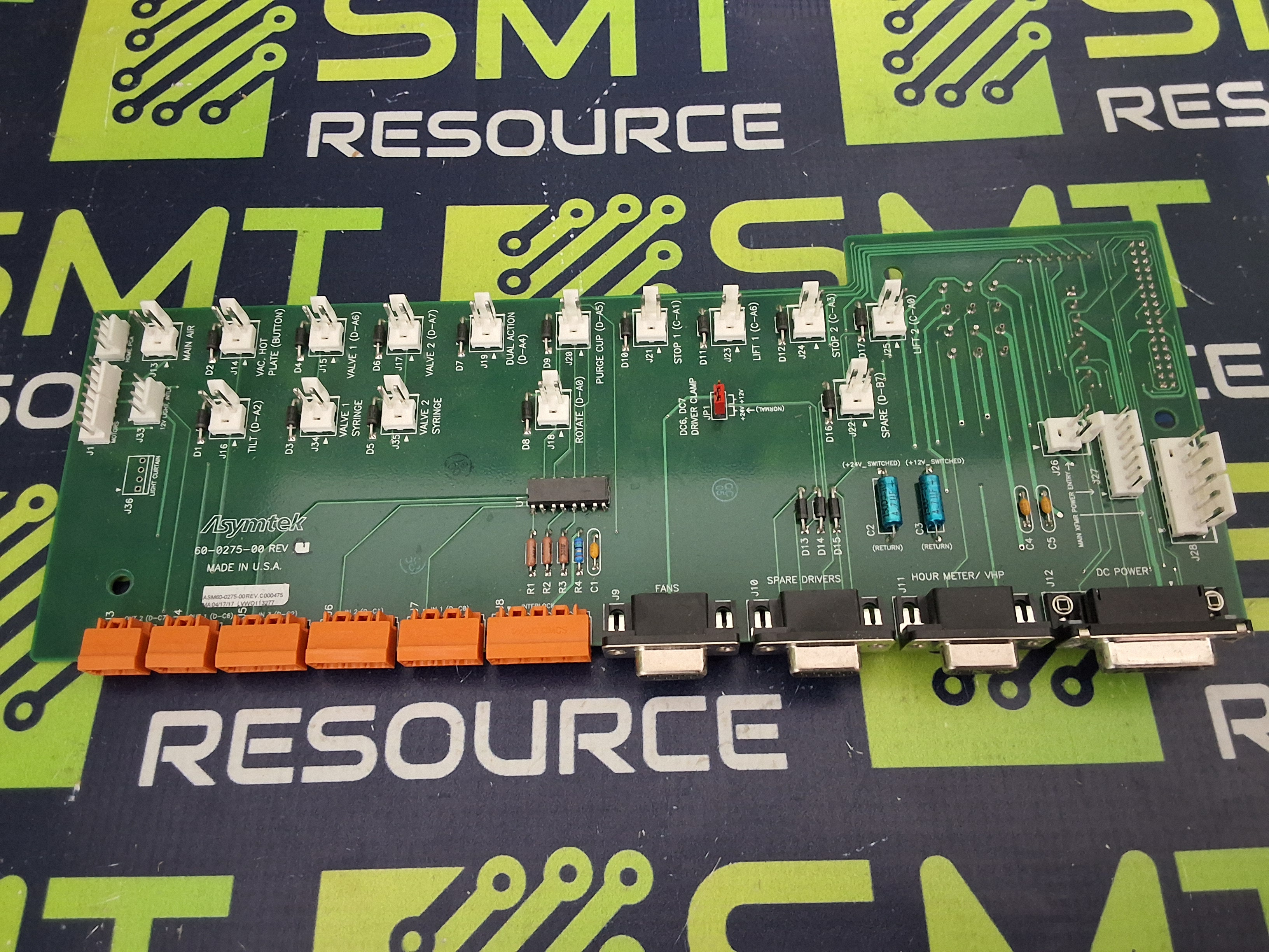 Used ASYMTEK 60-0275-00 DISPENSER CIRCUIT BOARD ASM60-0275-00