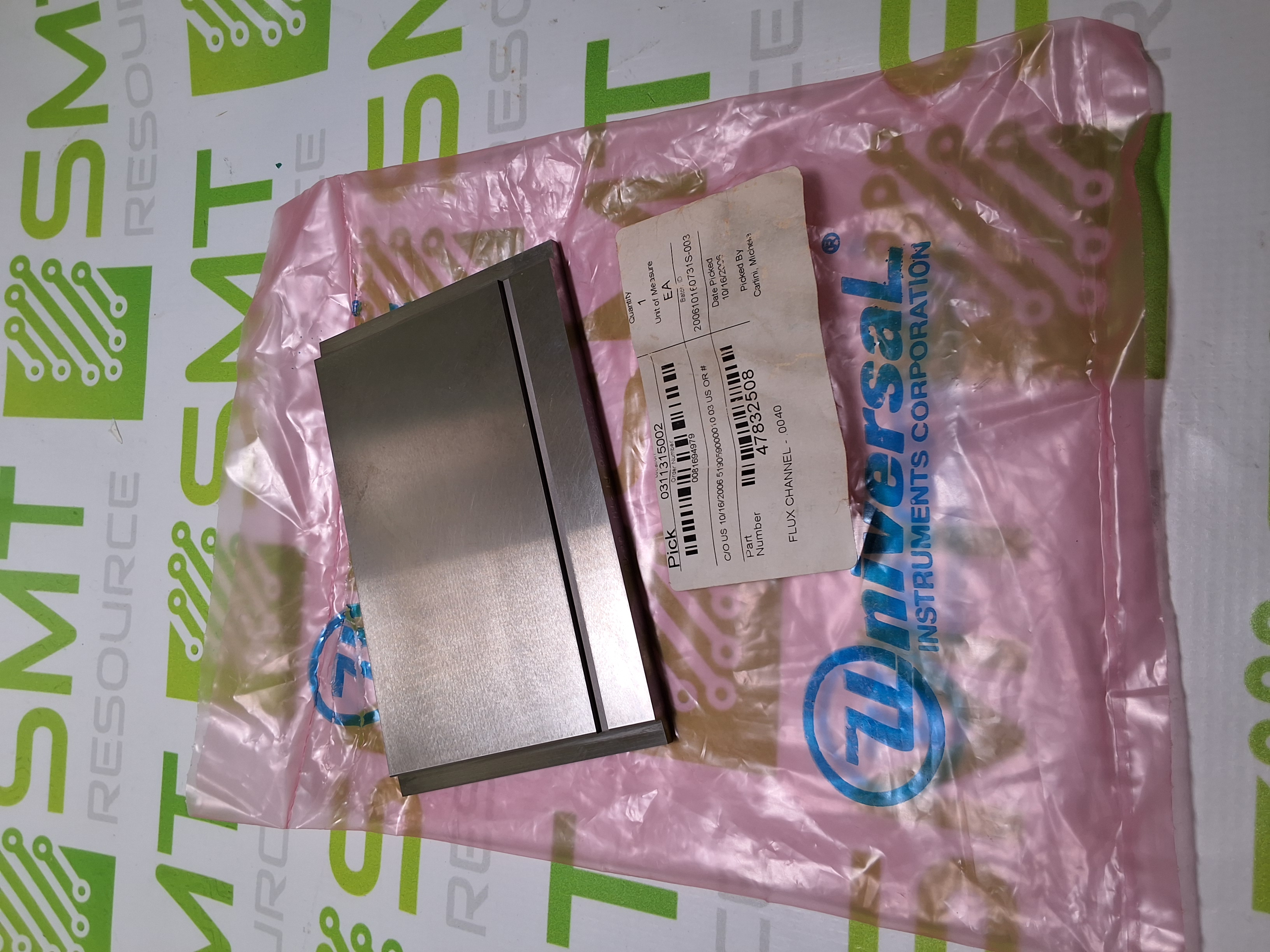 UNIVERSAL INSTRUMENTS 47832508 FLUX CHANNEL - NEW