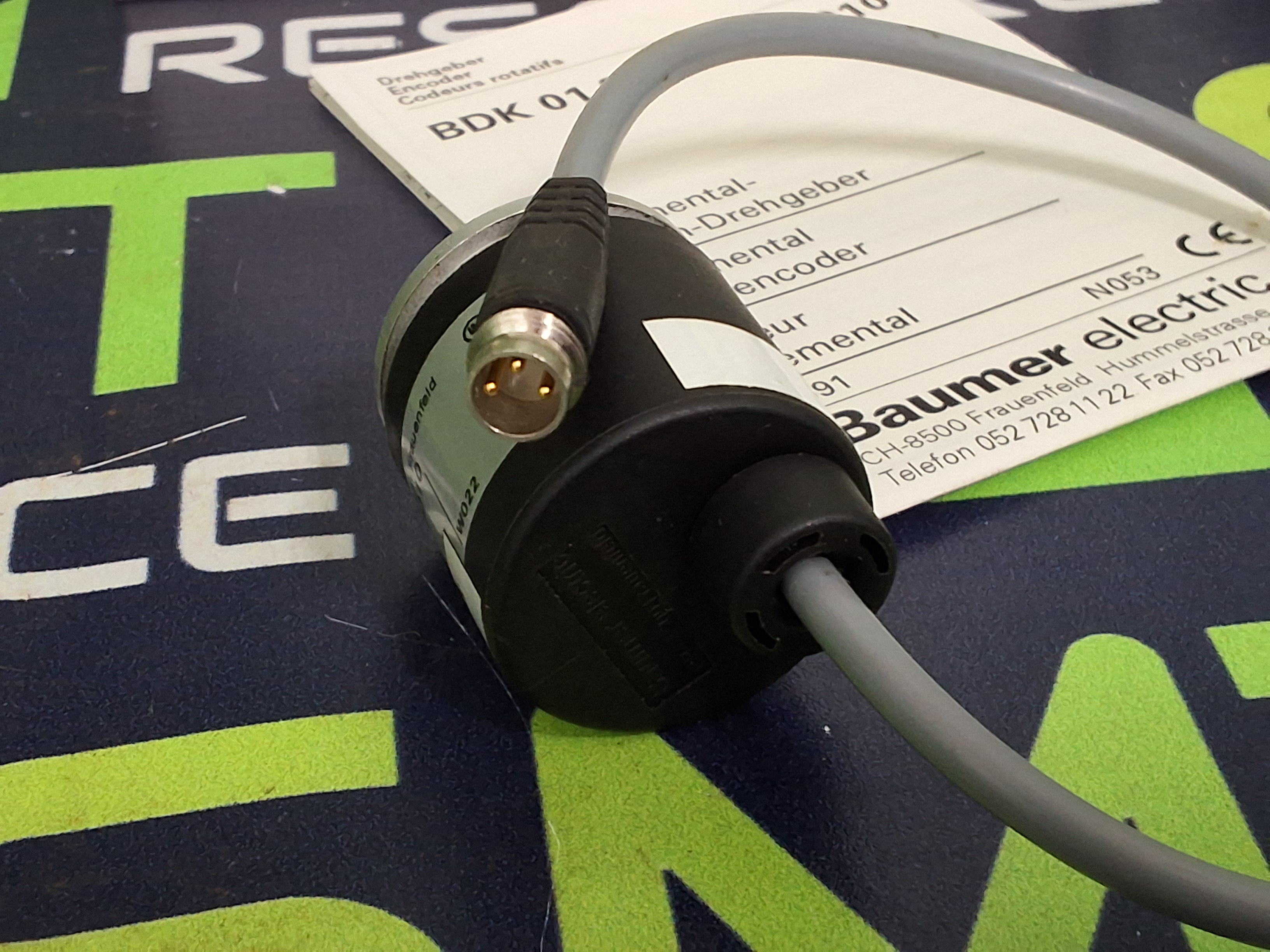 Used BAUMER BDK 01.24K10/400010 ROTARY ENCODER