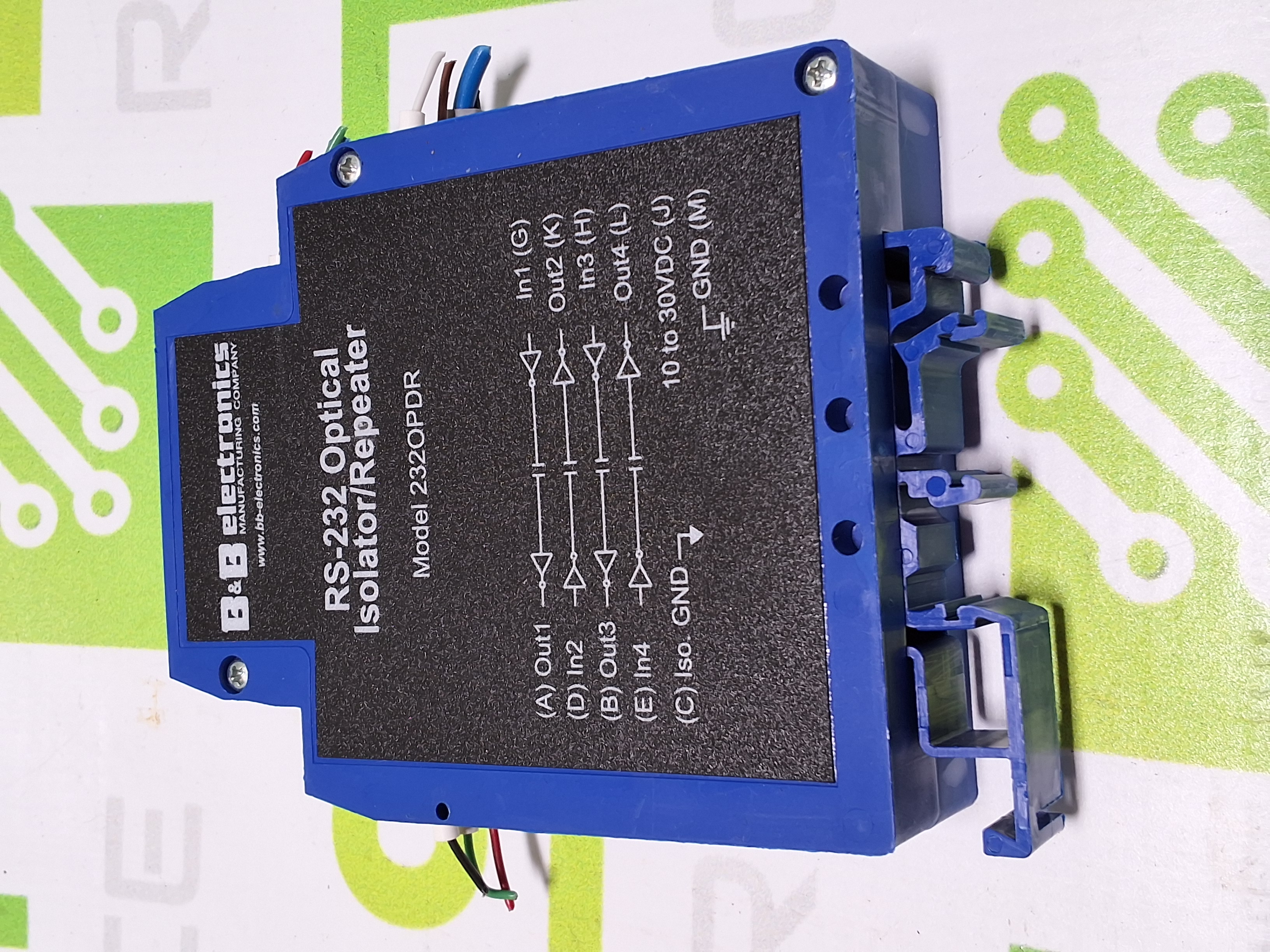 Used B&B ELECTRONICS RS-232 OPTICAL ISILATOR/REPEATER 232OPDR