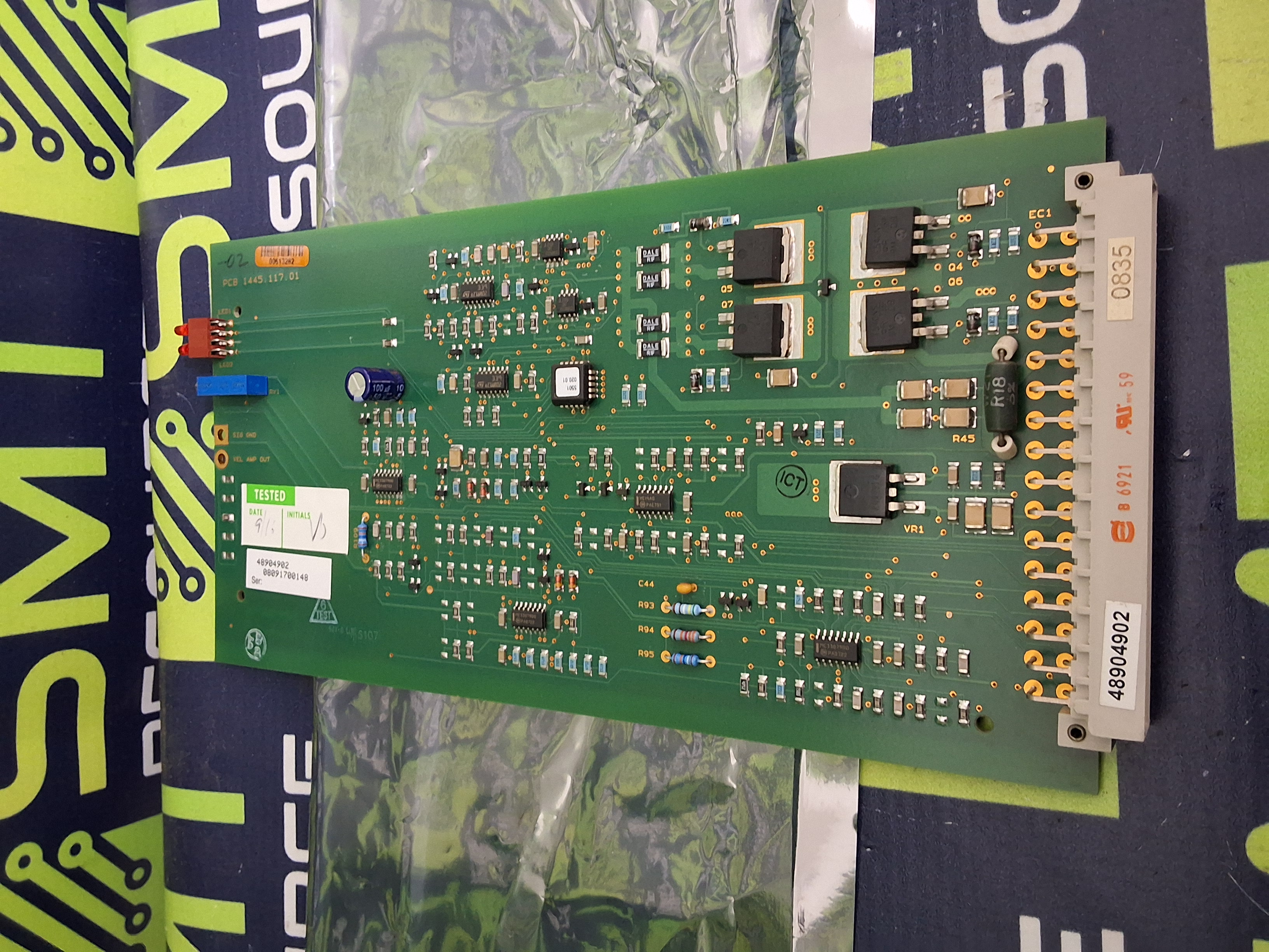 Used PARKER 1445.117.01 CIRCUIT BOARD 48904902 