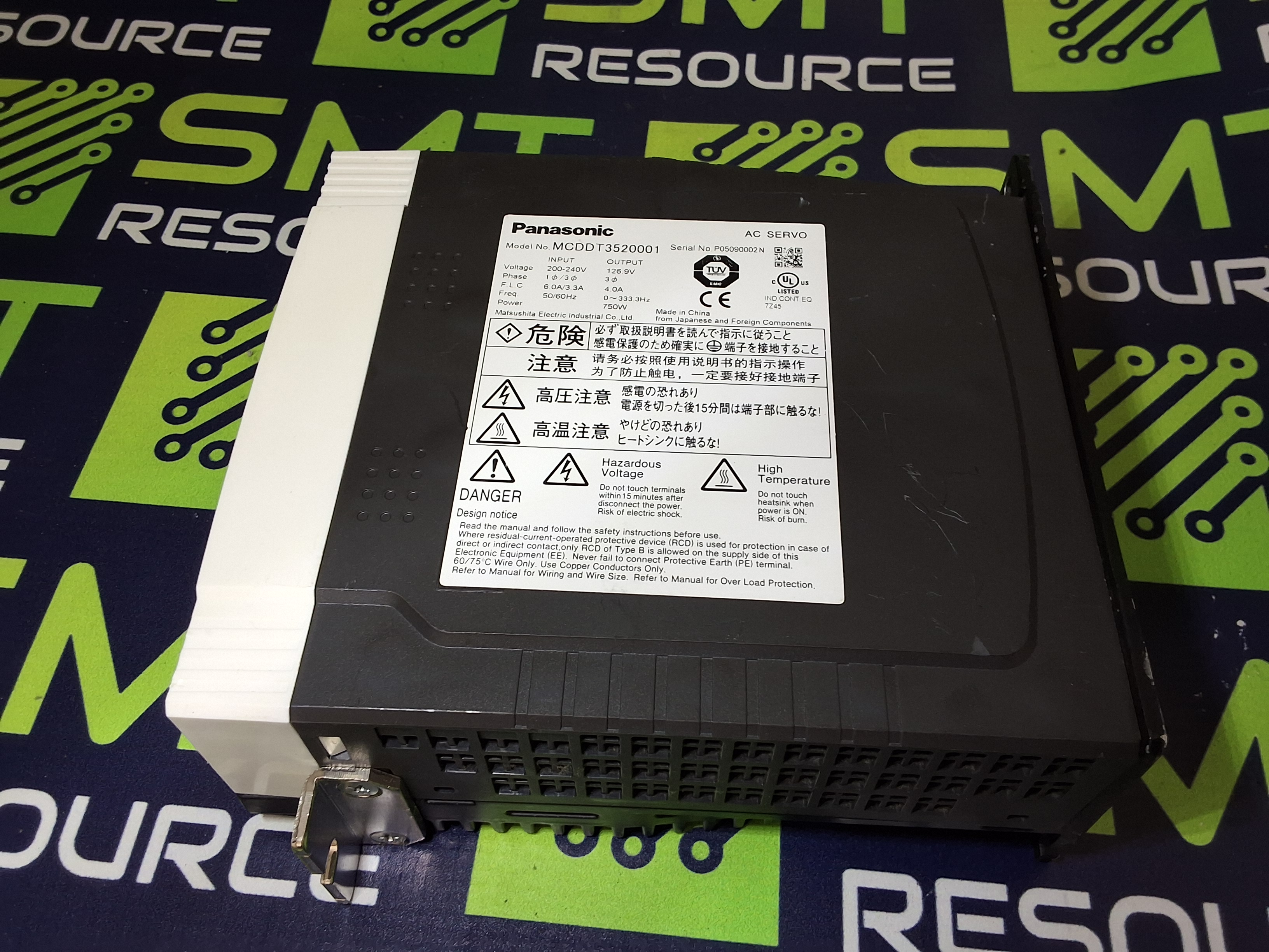 Used PANASONIC MCDDT3520001 AC SERVO DRIVE