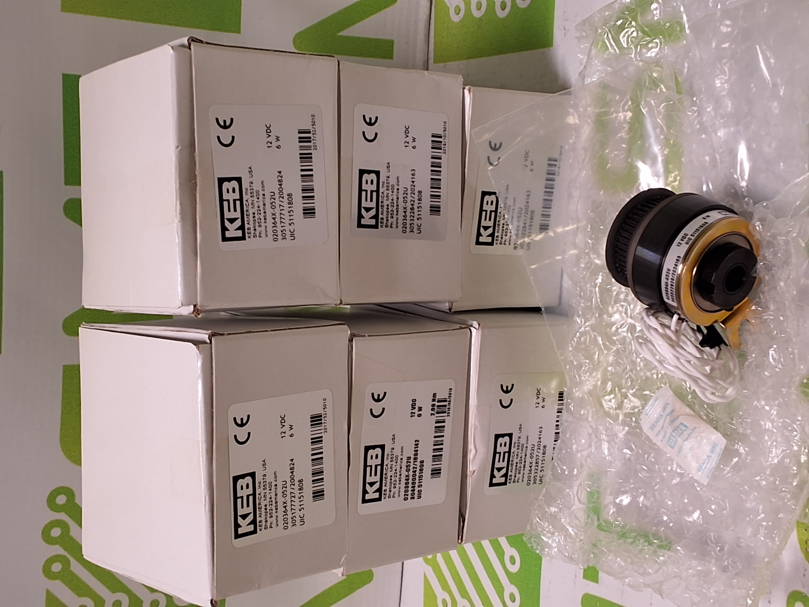 KEB 020364X-052U CLUTCH BRAKE UIC 51151808 FLEXJET SPINDLE 6W 12VDC - NEW