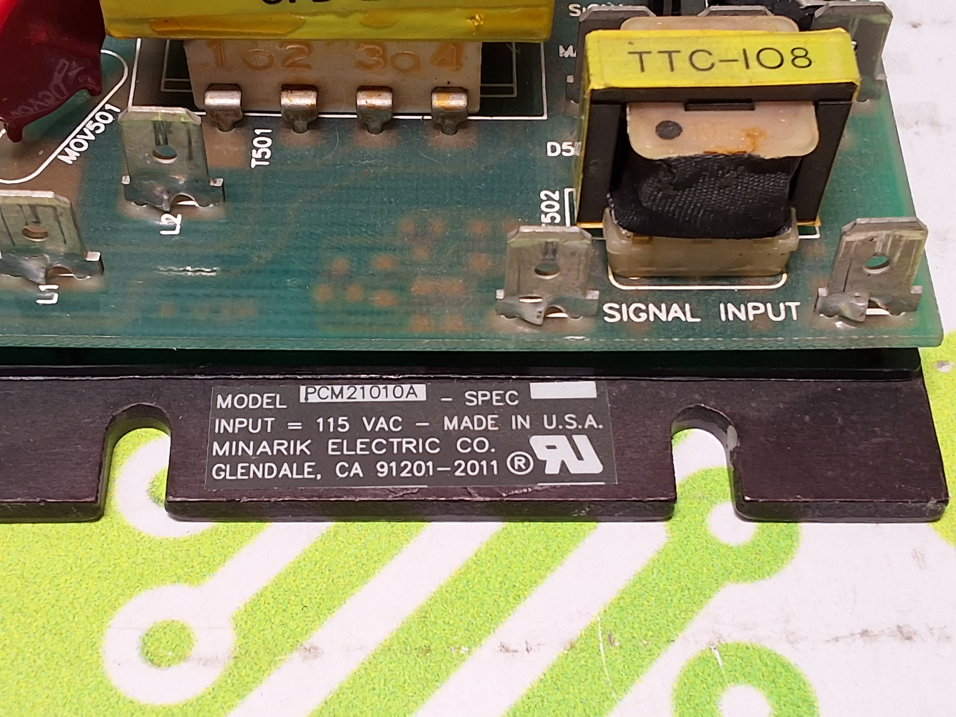 Used MINARIK CORP. PCM21010A DC MOTOR CONTROL BOARD
