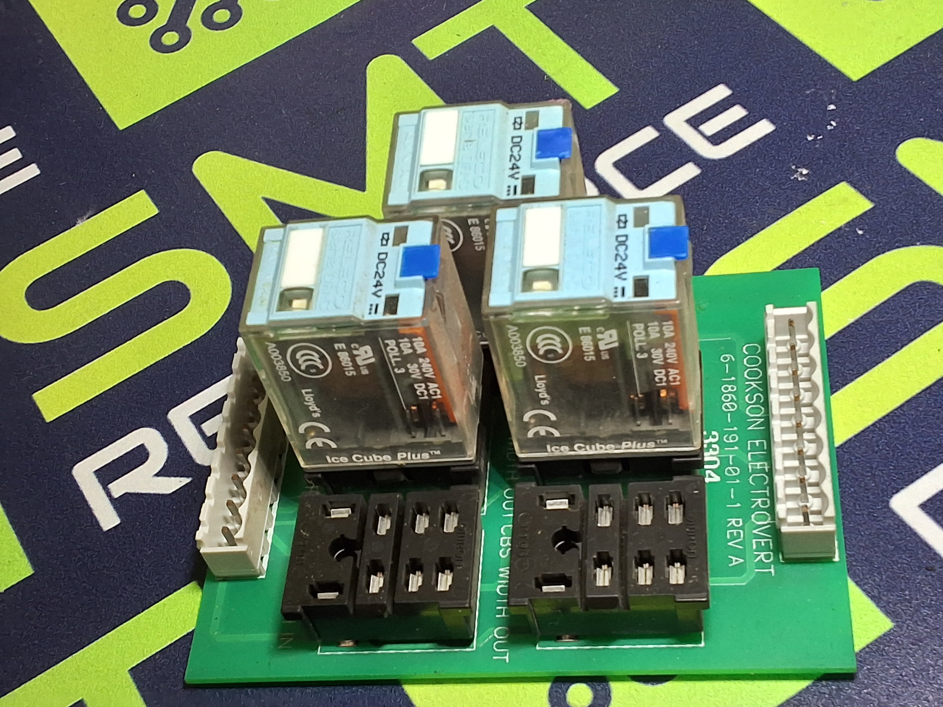 Used ELECTROVERT 6-1860-191-01-1 CBS RELAY BOARD