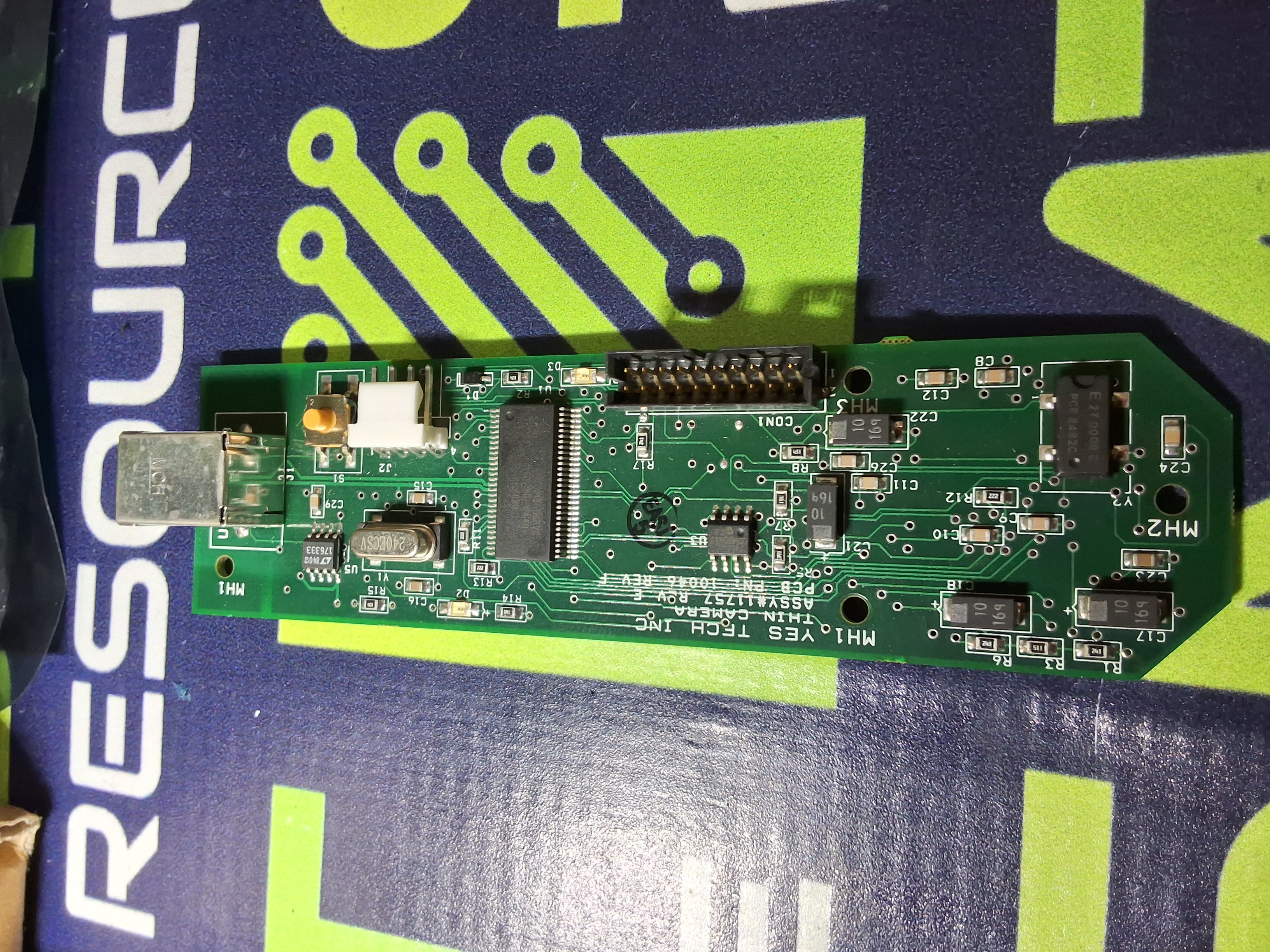 Used YES TECH 11757 - 10046 THIN CCD CAMERA ASSEMBLY WITH 50mm LENS