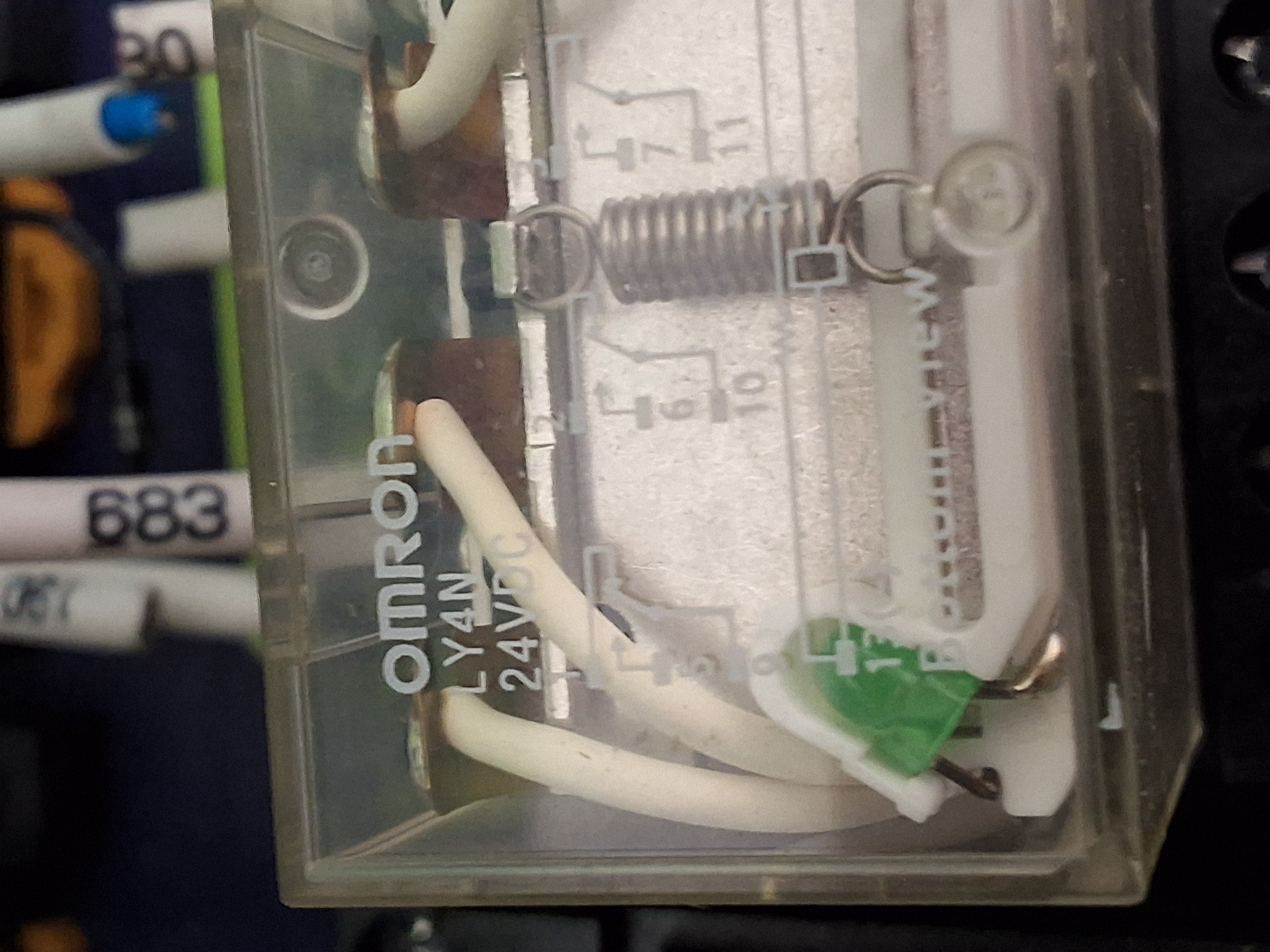 Used OMRON LY4N POWER RELAY - LOT OF 2 -