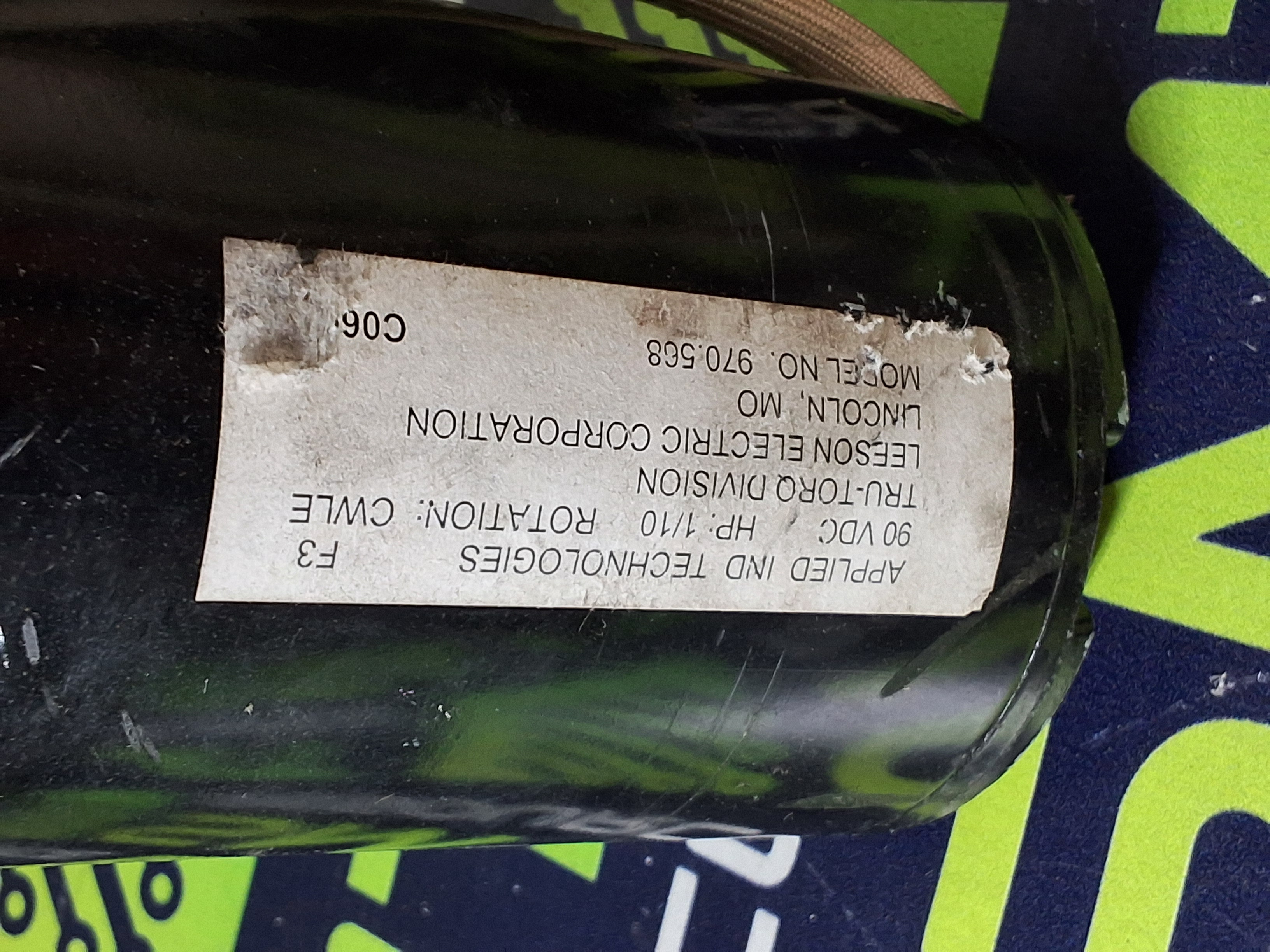 Used LEESON 970.568 ELECTROVERT REFLOW SOLDERING SPIN MOTOR