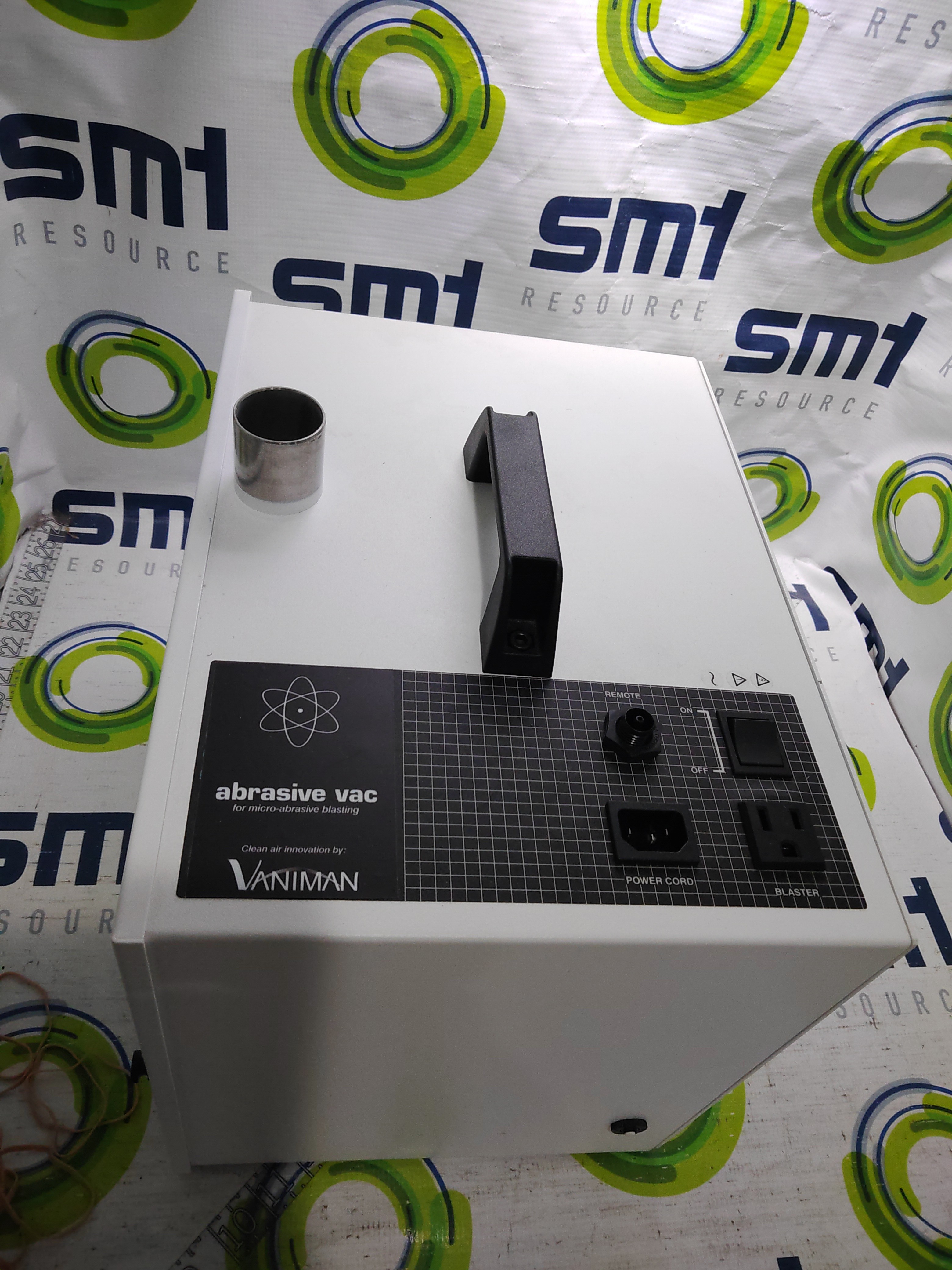 Used VANIMAN SANDSTORM PROBLAST SANDBLASTER KIT ABRAVISE VACUUM, LIGHT