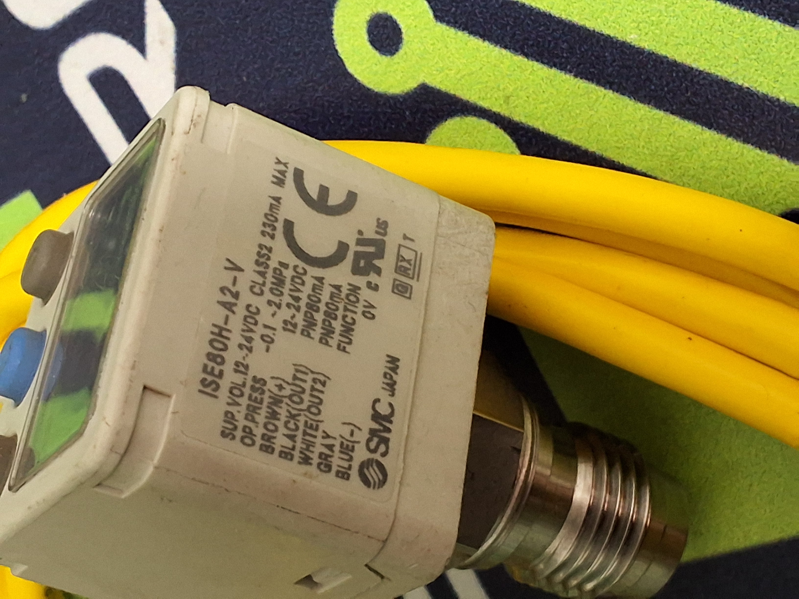 Used SMC ISE80H-A2-V DIGITAL PRESSURE SWITCH WITH CABLE