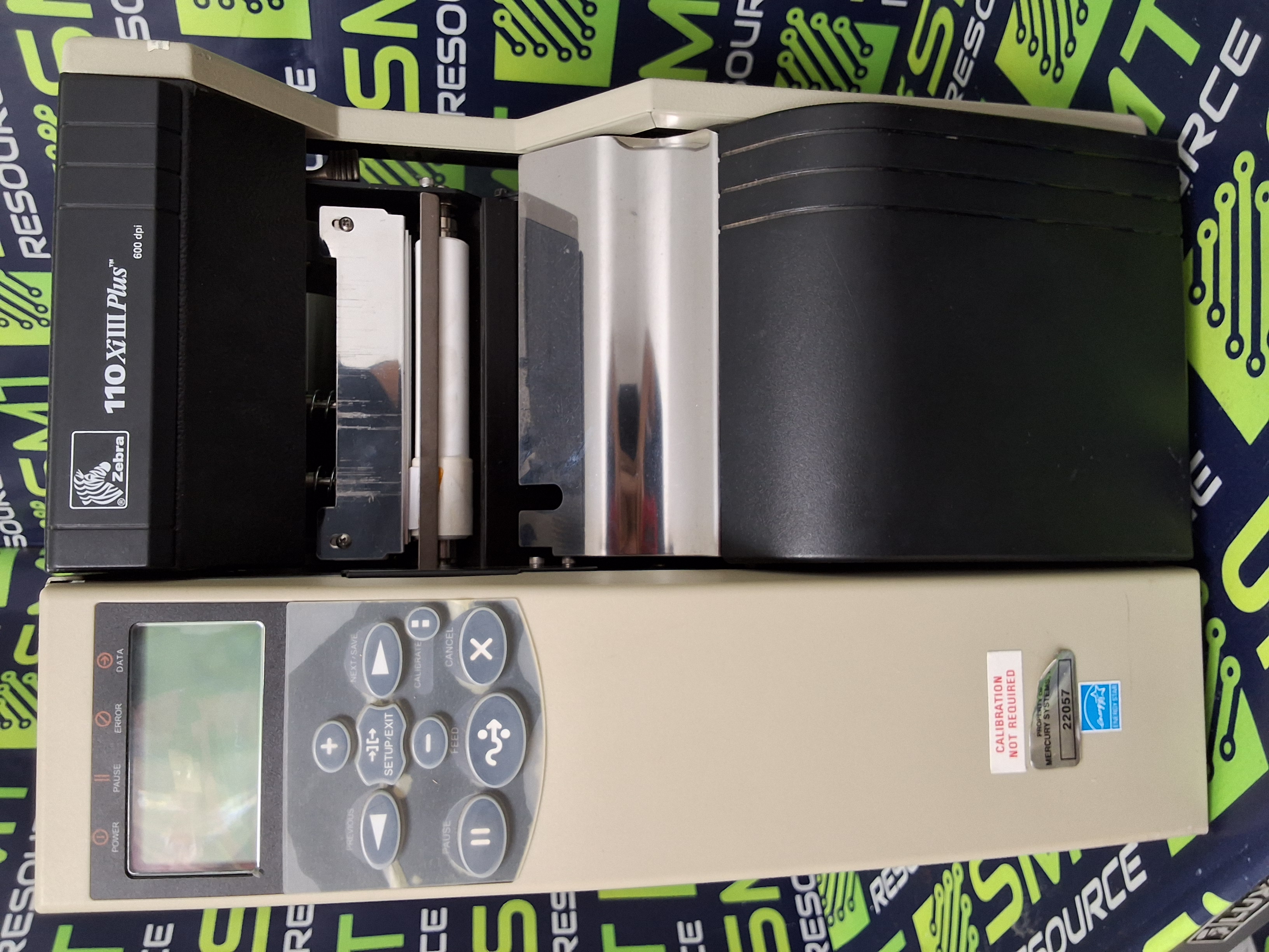 Used ZEBRA 110Xi4 INDUSTRIAL THERMAL TRANSFER BARCODE LABLE PRINTER