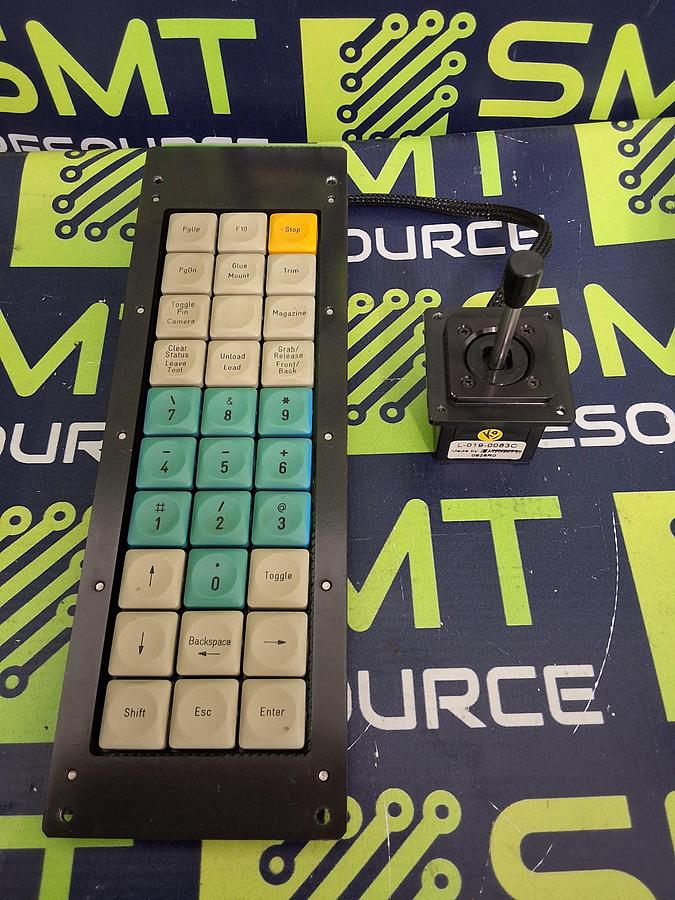 Used MYDATA L-029-0003-1B KEYPAD WITH MYDATA L-019-0083C JOYSTICK