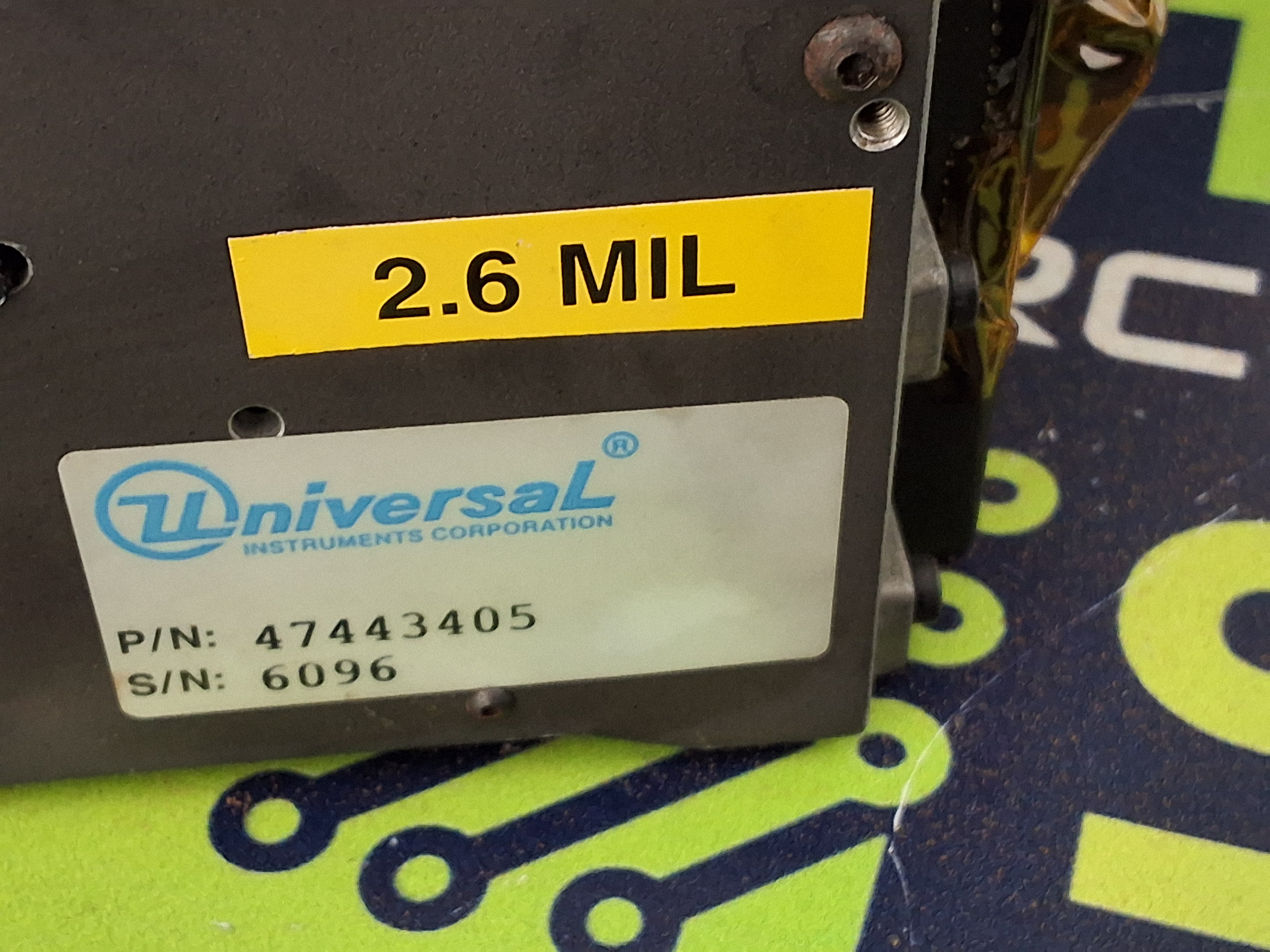 Used UNIVERSAL INSTRUMENTS 47443405 GSM FLEX JET HEAD ASSEMBLY