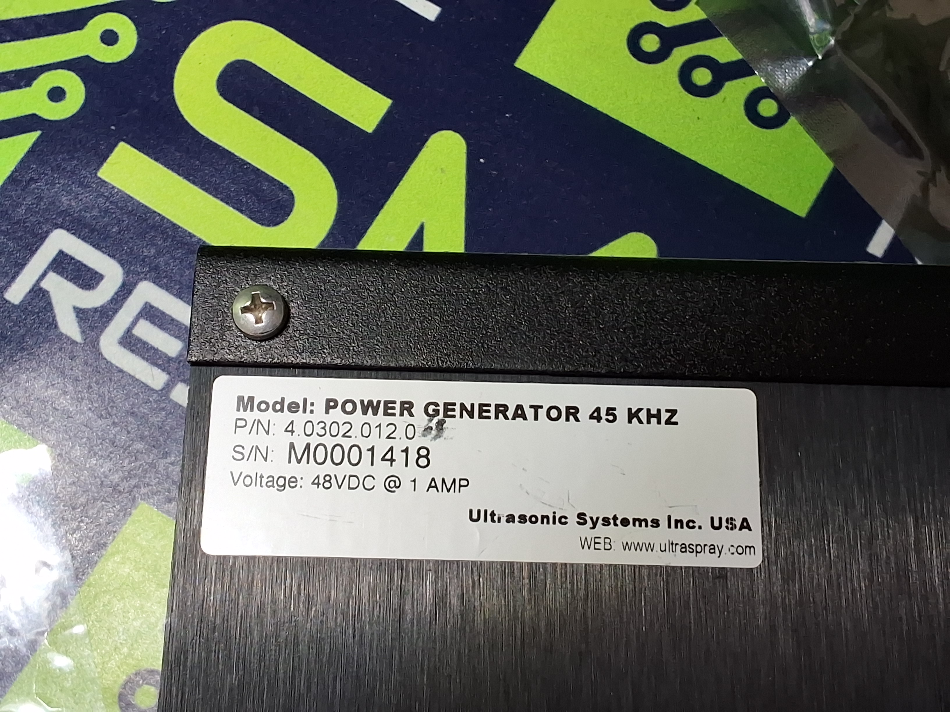 Used ULTRASONIC SYSTEMS 4.0302.012.0 USI POWER GENERATOR 