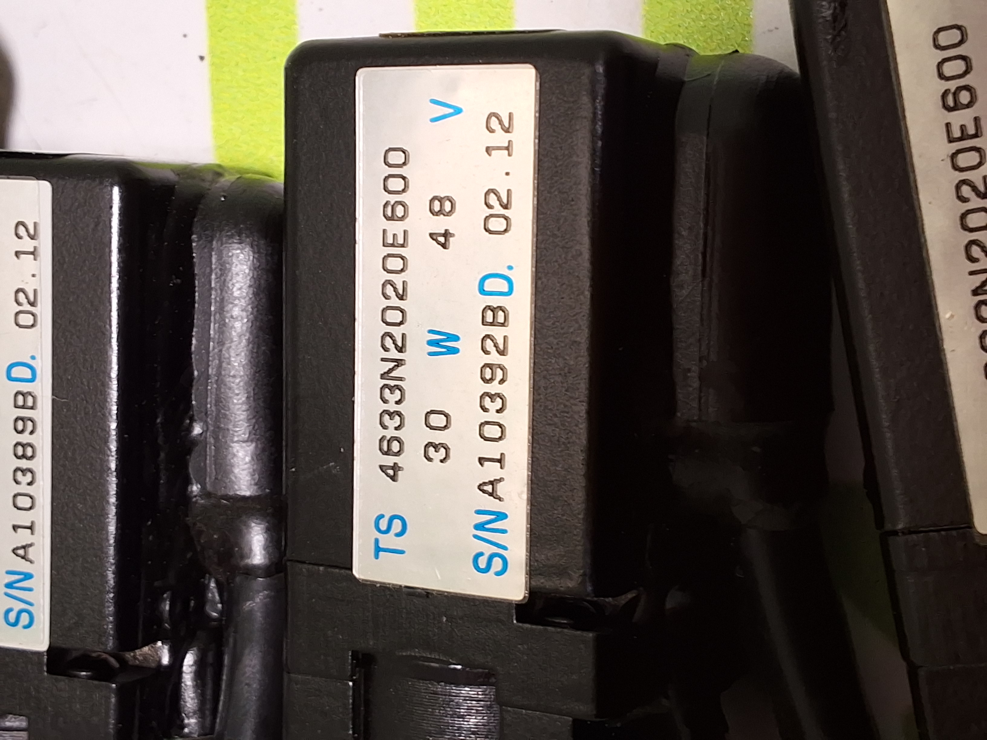 Used TAMAGAWA JUKI 4633N2020E600 SERVO MOTOR 30W 48V