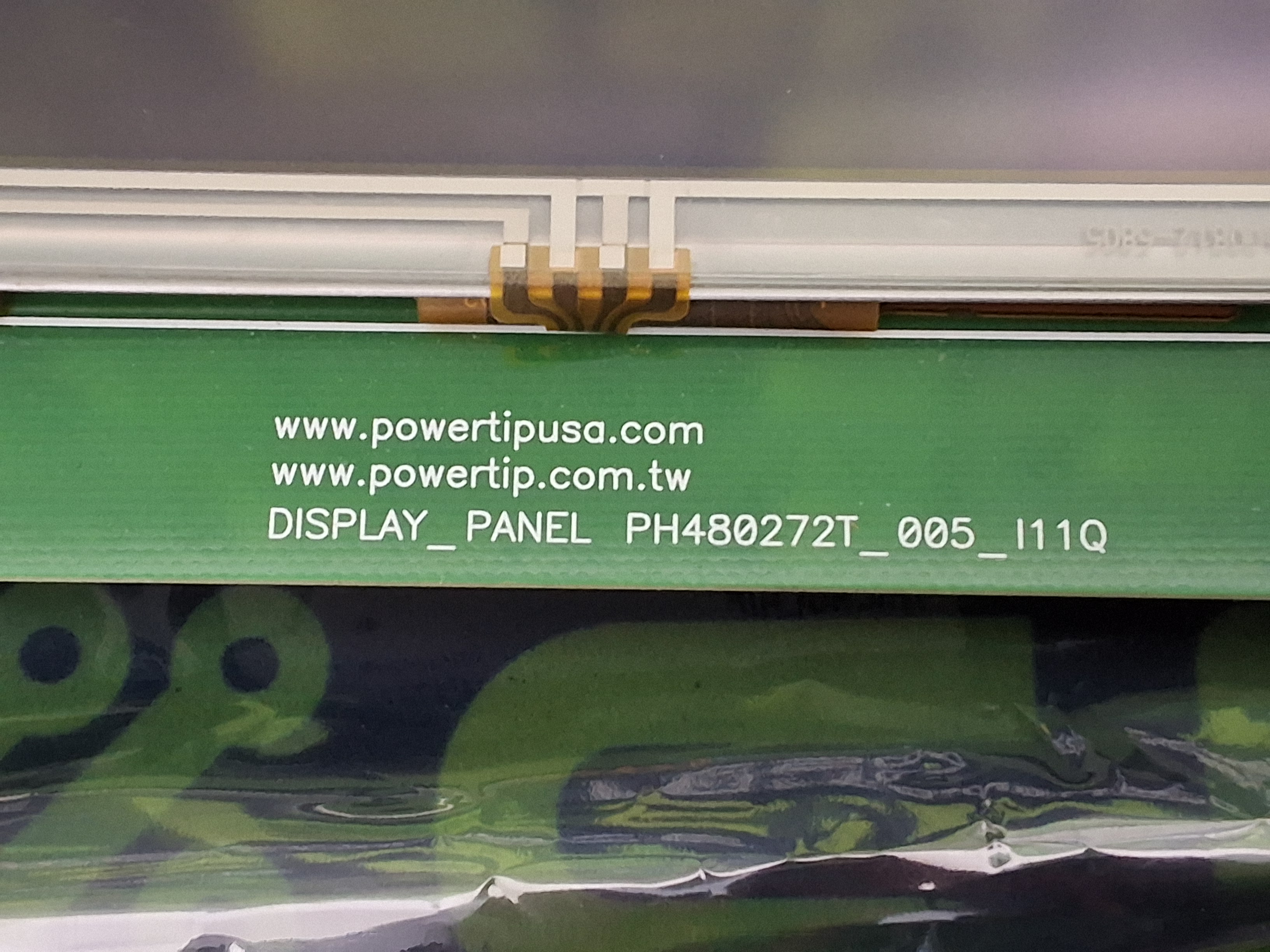 MICROCHIP TECHNOLOGY PH480272T_005_I11Q GRAPHICS DISPLAY POWERTIP LCD MODULE - BRAND NEW