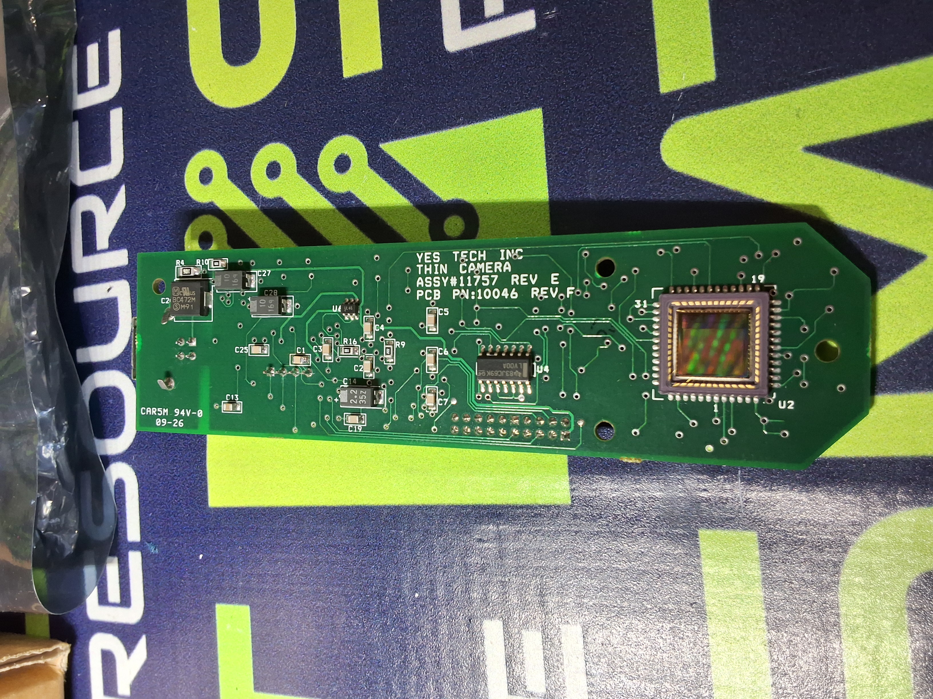 Used YES TECH 11757 - 10046 THIN CCD CAMERA ASSEMBLY WITH 50mm LENS