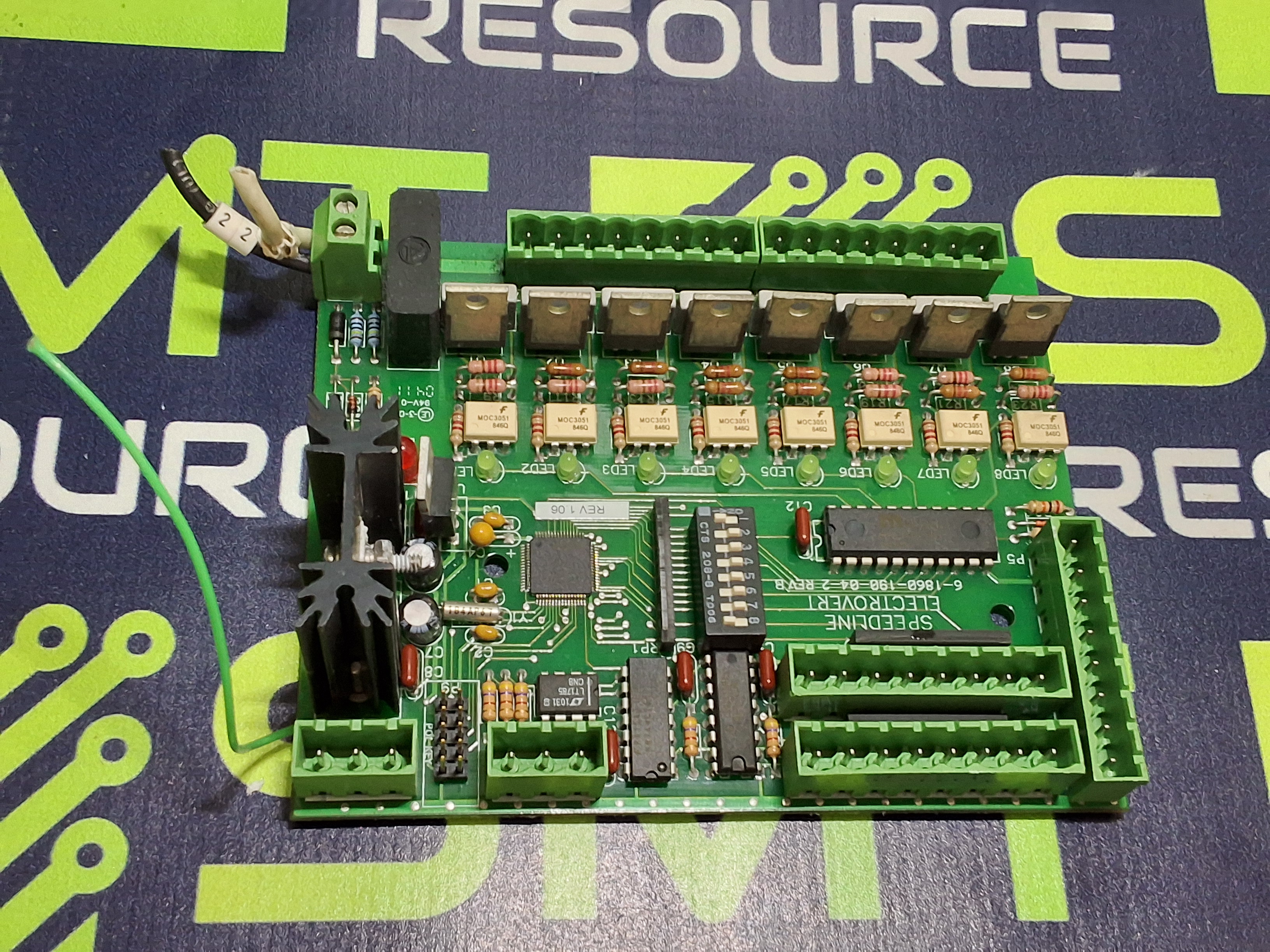 Used SPEEDLINE ELECTROVERT 6-1860-190-04-2 CONTROL BOARD 