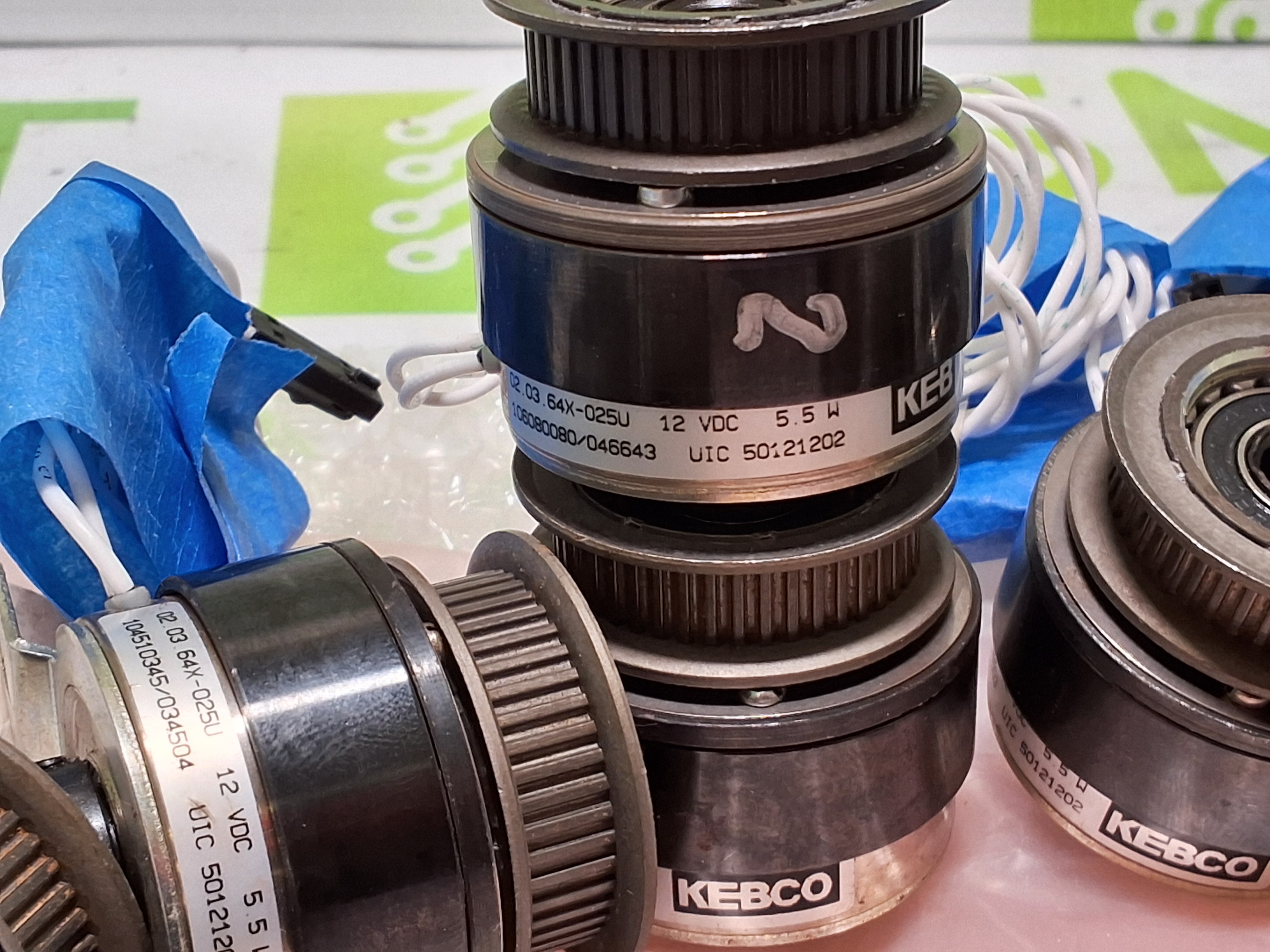 Used KEB 020364X-025U CLUTCH BRAKE FLEXJET SPINDLE 5.5W 12VDC