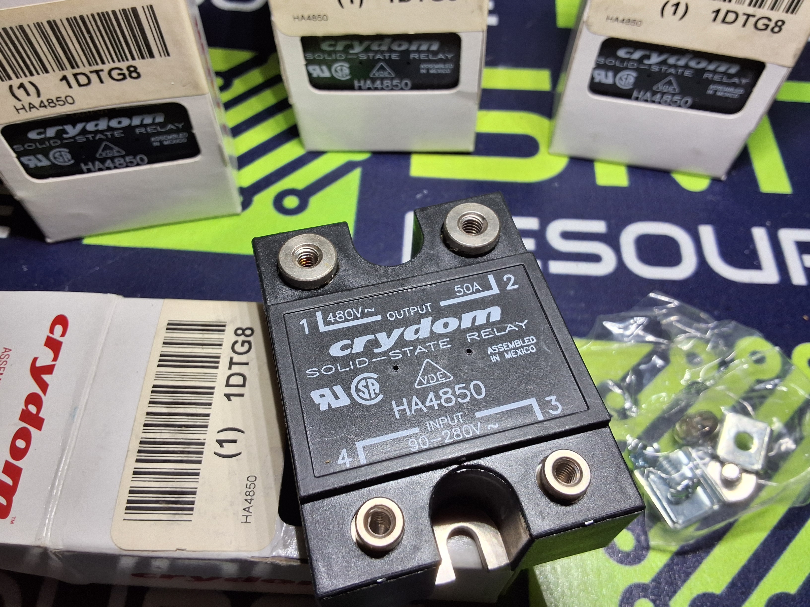 CRYDOM HA4850 SOLID STATE RELAY 1DTG8 90/280V 50A 480V - BRAND NEW IN BOX