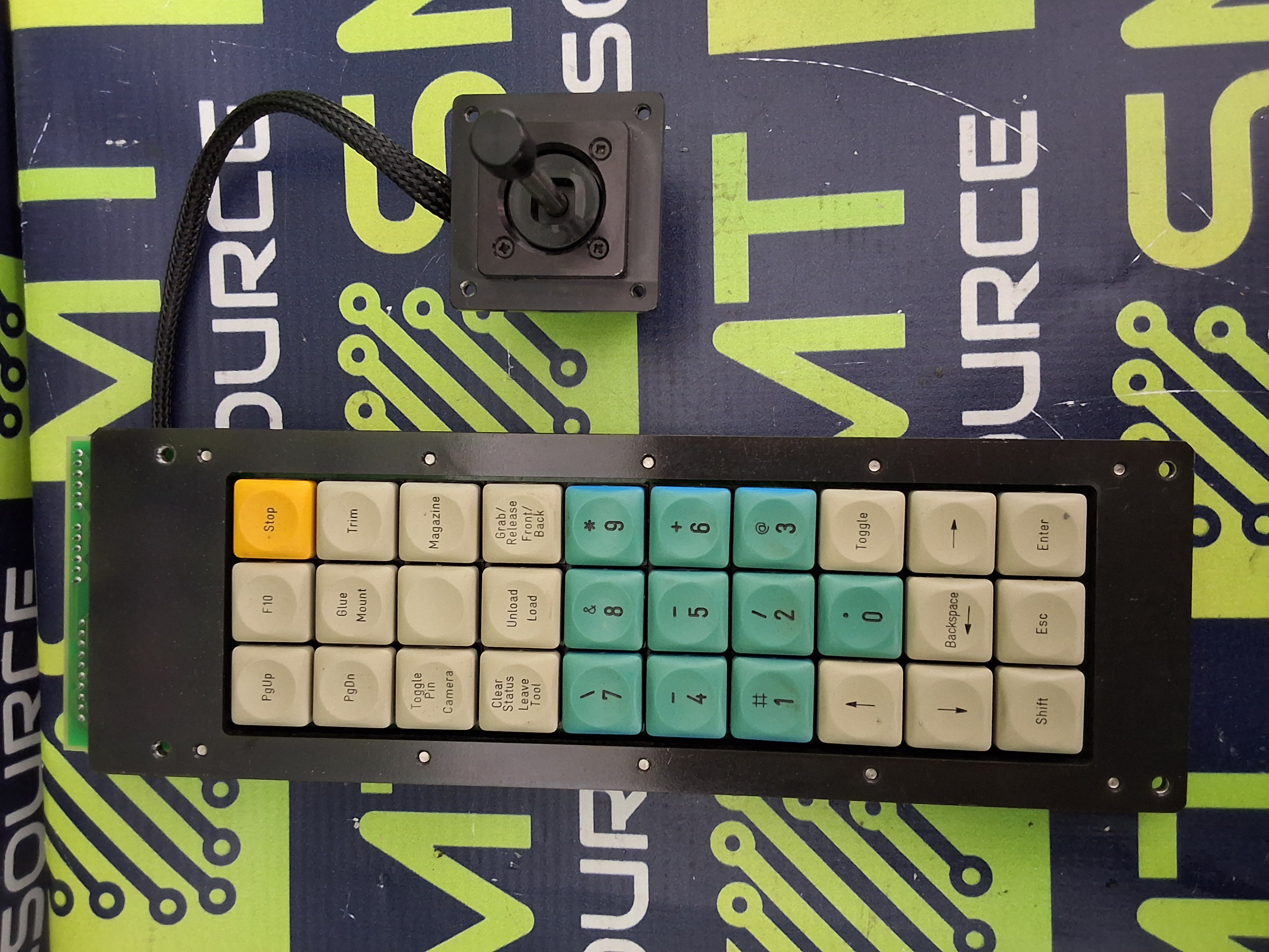 Used MYDATA L-029-0003-1B KEYPAD WITH MYDATA L-019-0083C JOYSTICK