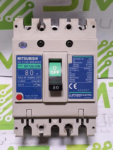 Used MITSUBISHI NF125-CW NO-FUSE BREAKER 