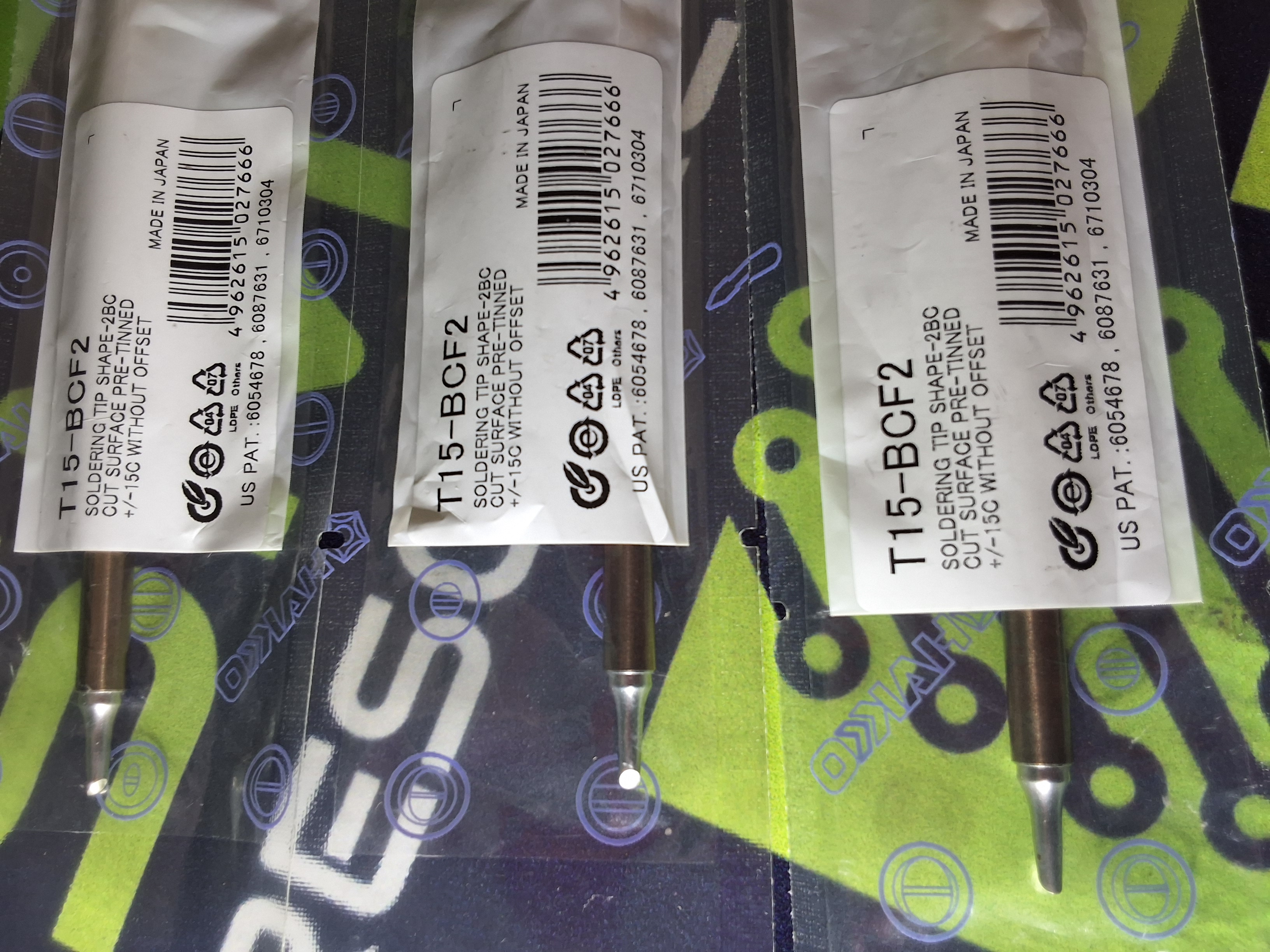 HAKKO T15-BCF2 SOLDERING TIP; BEVEL 2mm/45° x 11.5mm - BRAND NEW