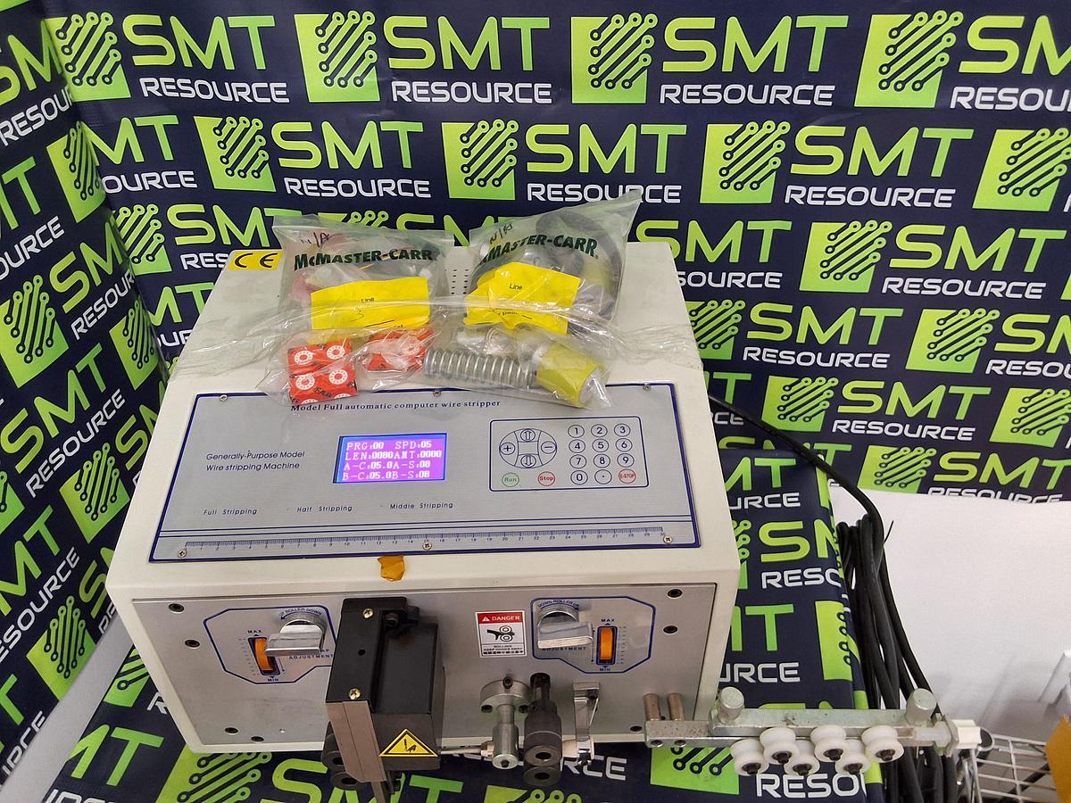 Used MODEL FULL AUTOMATIC COMPUTER WIRE STRIPPER WITH PARTS & ACCESSORIES