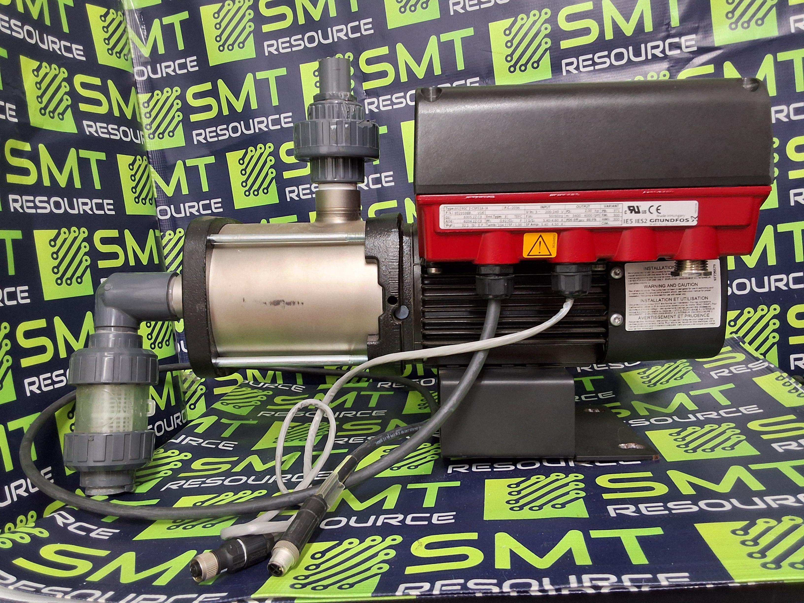 Used GRUNDFOS MLE90C2-CMS2A-IA INTEGRATED VARIABLE-SPEED ELECTRIC MOTOR WITH CENTRIFUGAL PUMP