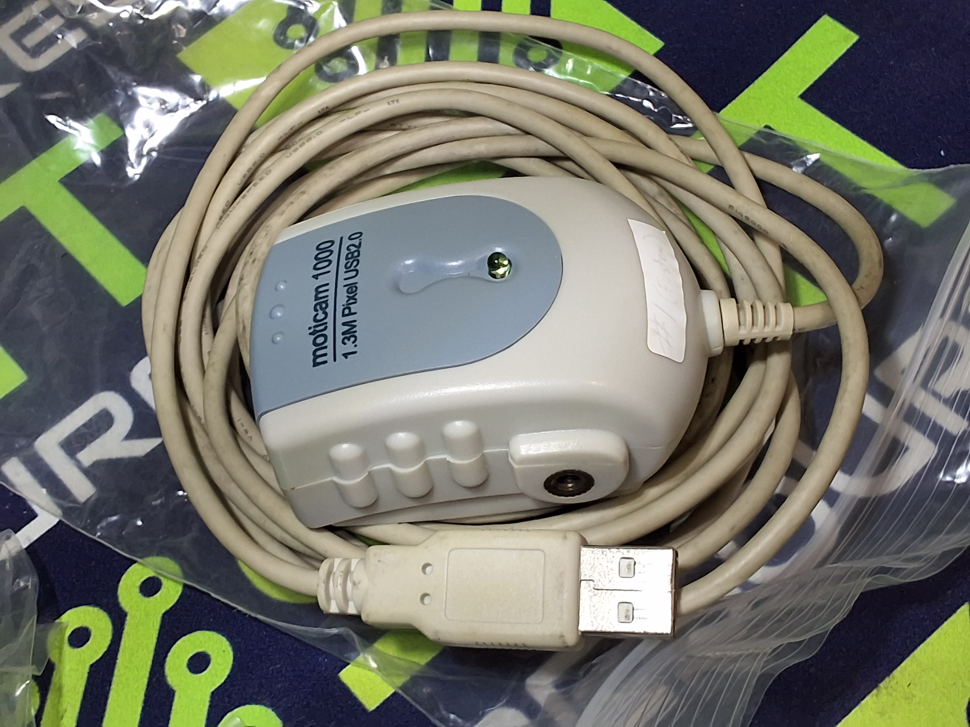 Used MOTIC MOTICAM 1000 DIGITAL MICROSCOPY CAMERA WITH PARTS