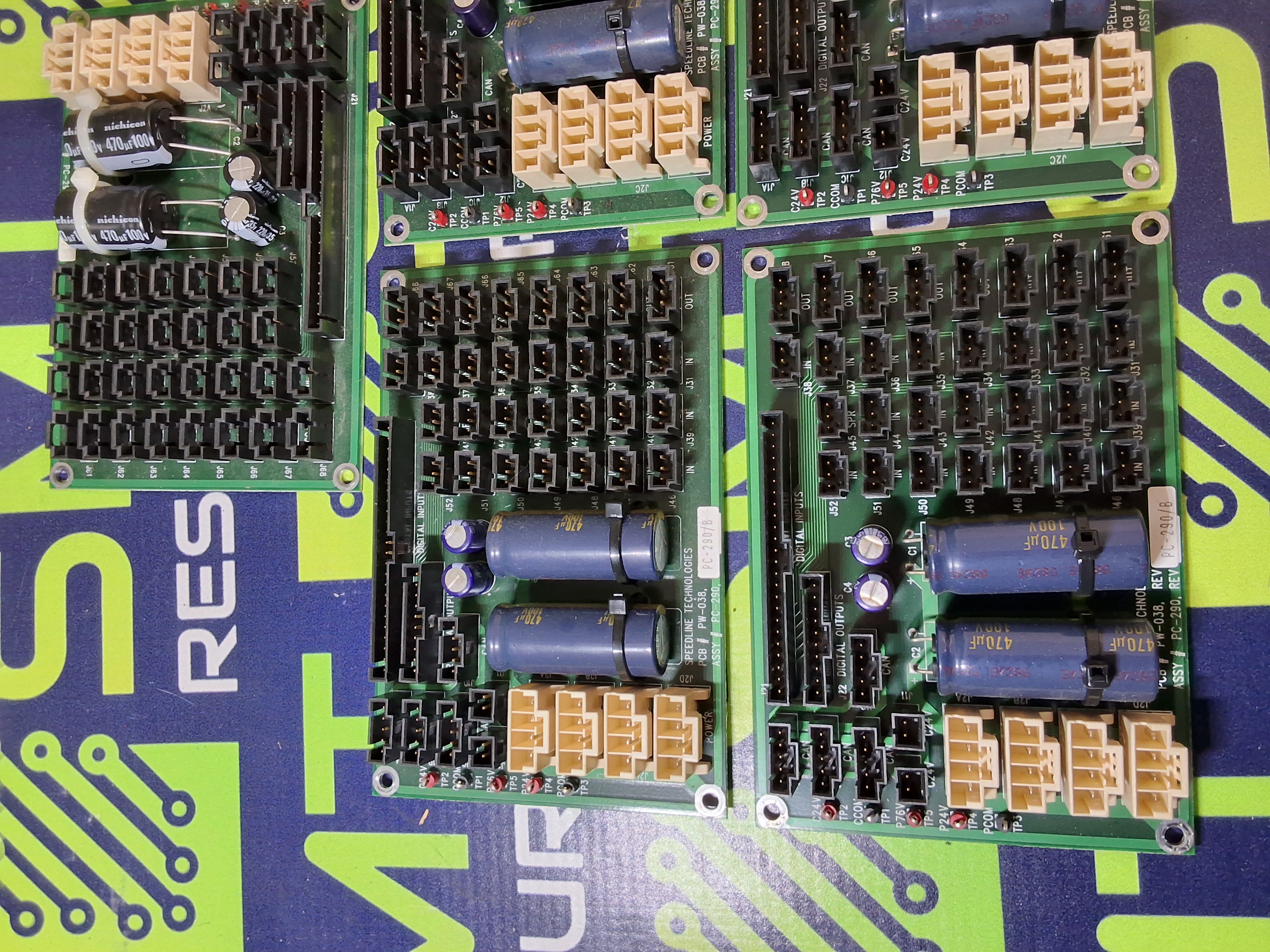 Used SPEEDLINE TECHNOLOGIES PW-038 / PC-290 INTERFACE BOARD