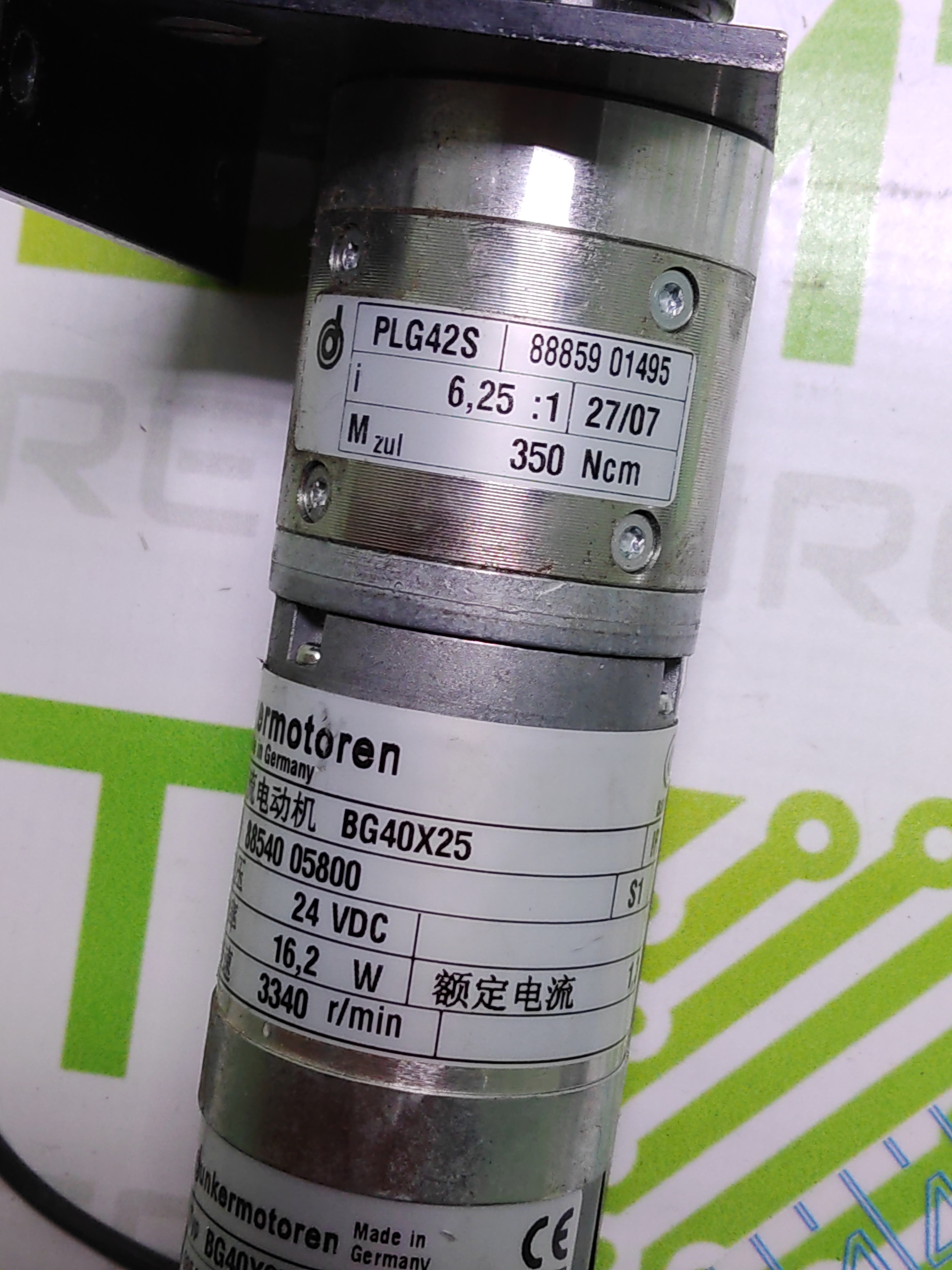 Used Dunkermotoren Bg40x25 w/plg42s 